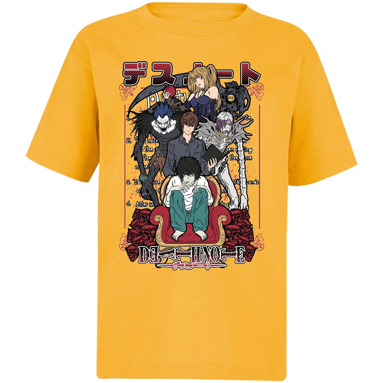 Playera Dragon Ball Death Note Anime para Niño 15