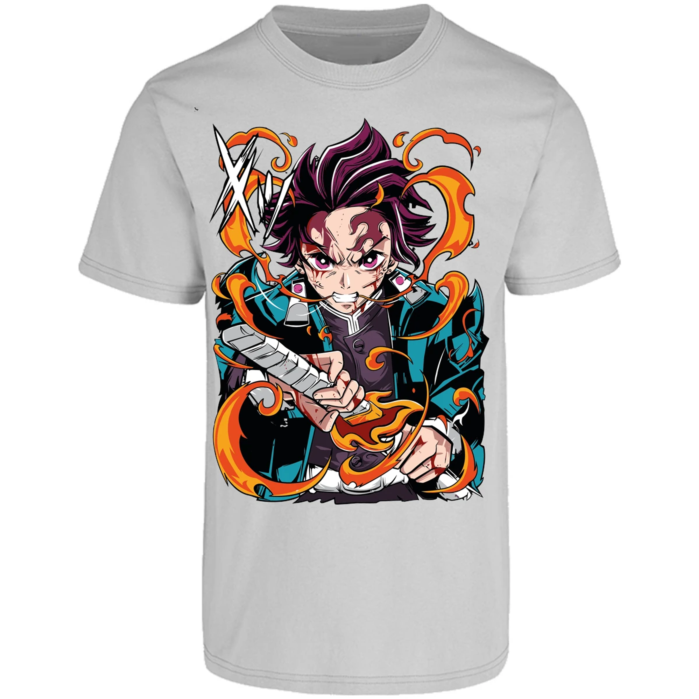 Playera Demon Slayer Tanjiro Kamado Breath para Adulto 25