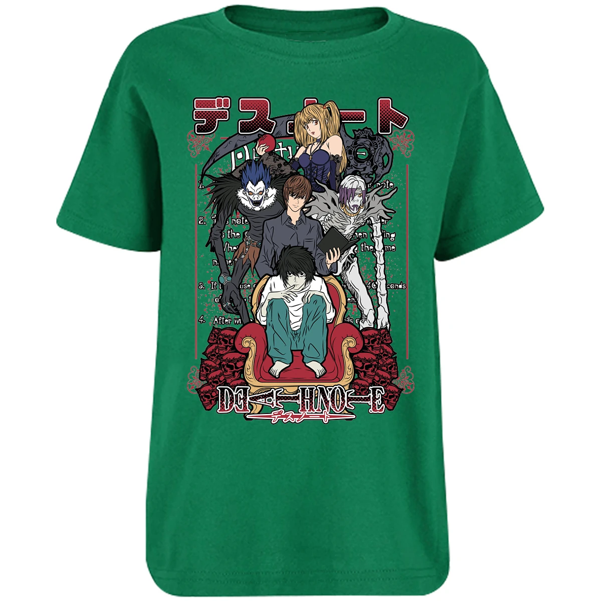 Playera Dragon Ball Death Note Anime para Niño 5