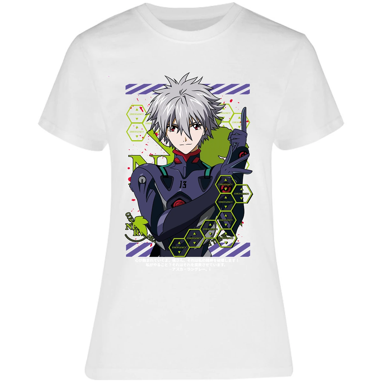 Blusa Evangelion Kagoru Blusa para Mujer 18