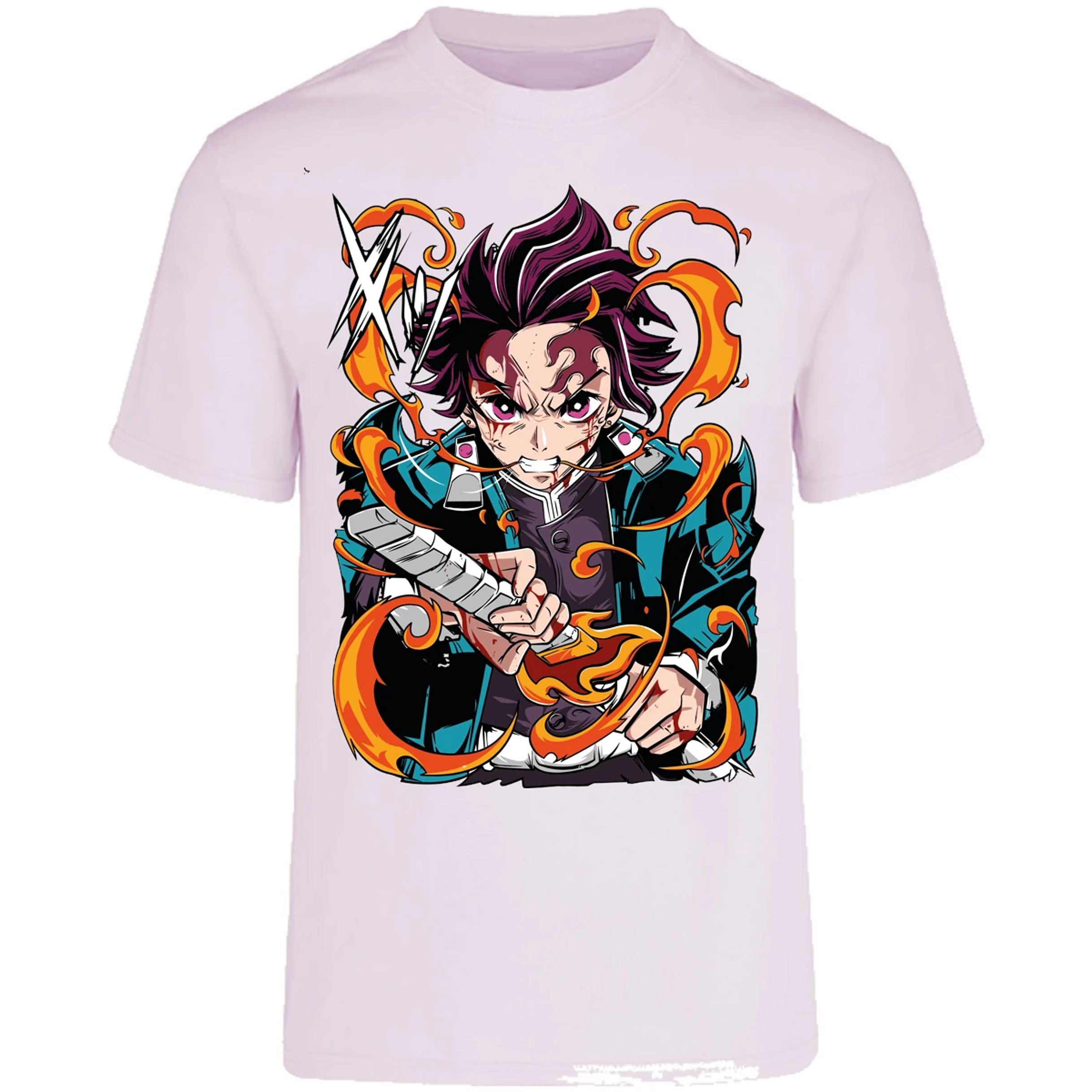 Playera Demon Slayer Tanjiro Kamado Breath para Adulto 14