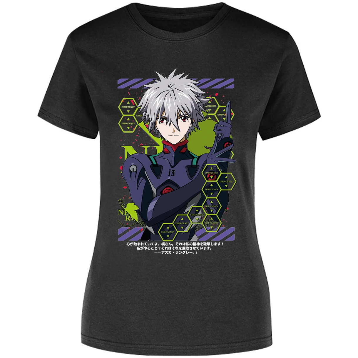 Blusa Evangelion Kagoru Blusa para Mujer 13