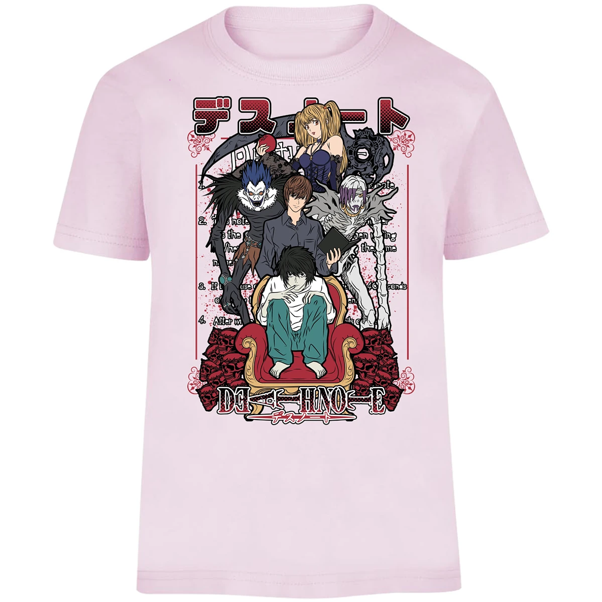Playera Dragon Ball Death Note Anime para Niño 8