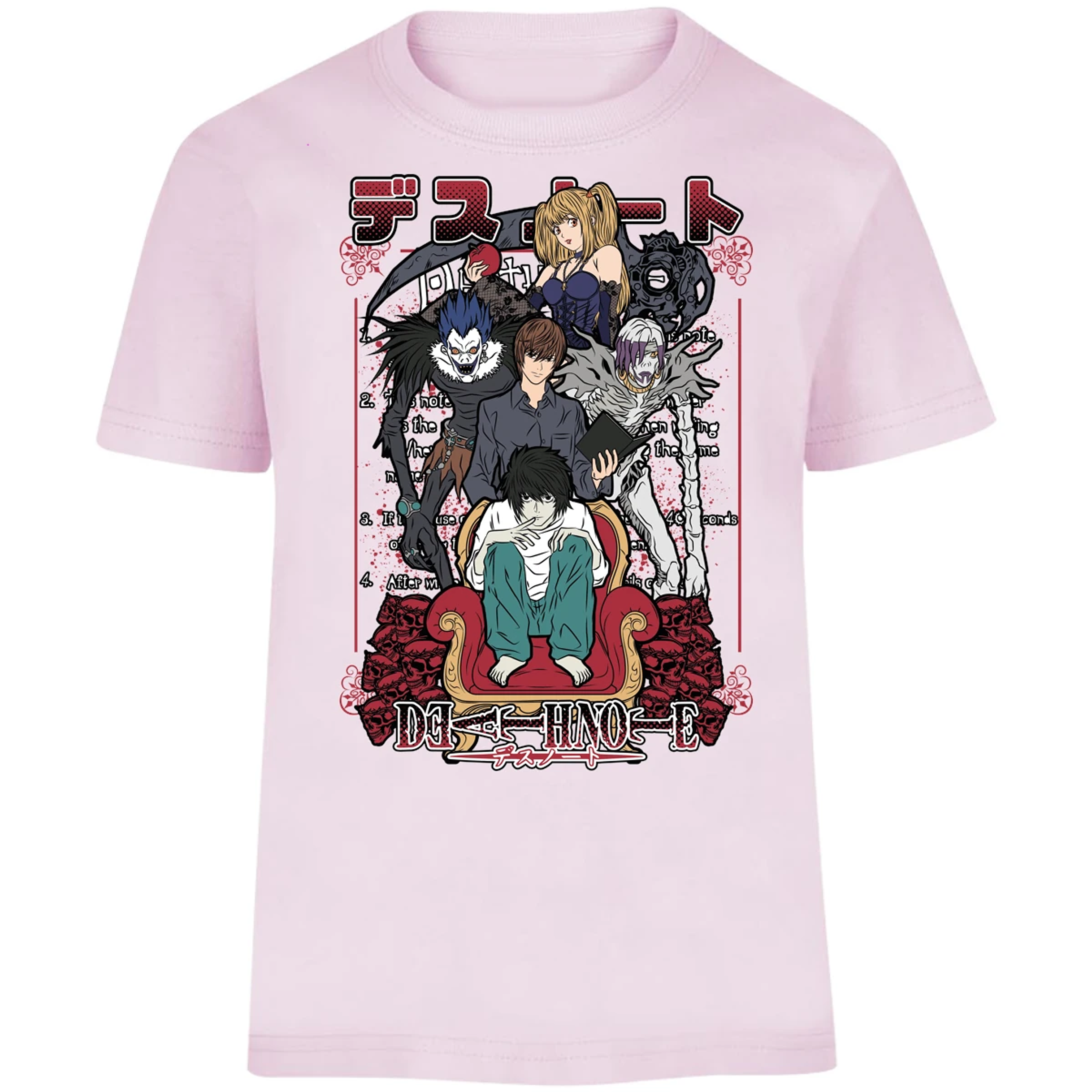 Playera Dragon Ball Death Note Anime para Niño 8