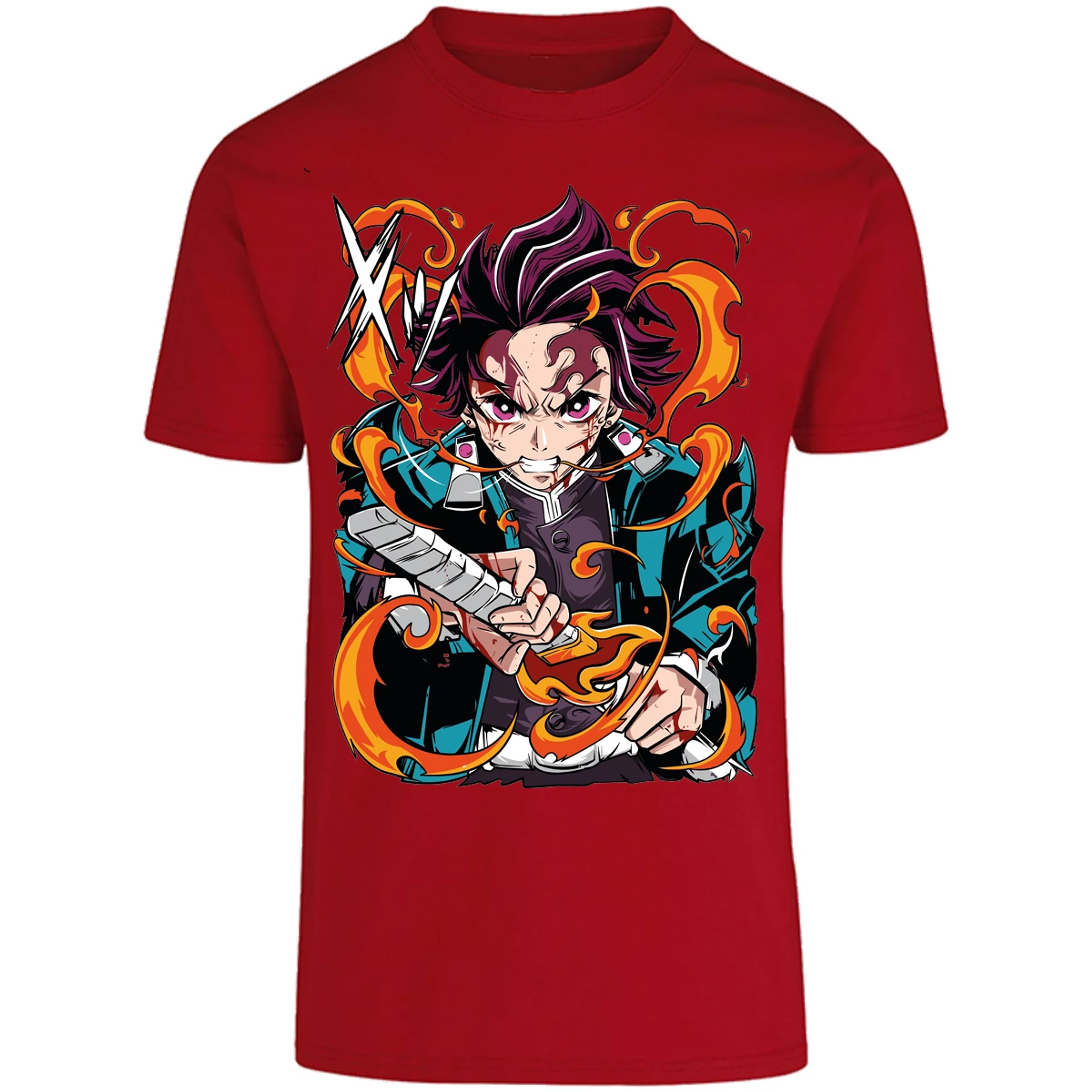 Playera Demon Slayer Tanjiro Kamado Breath para Adulto 3