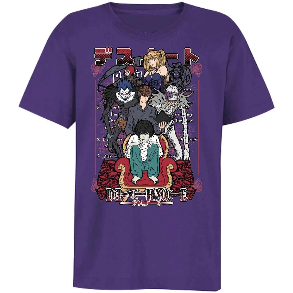 Playera Dragon Ball Death Note Anime para Niño 11