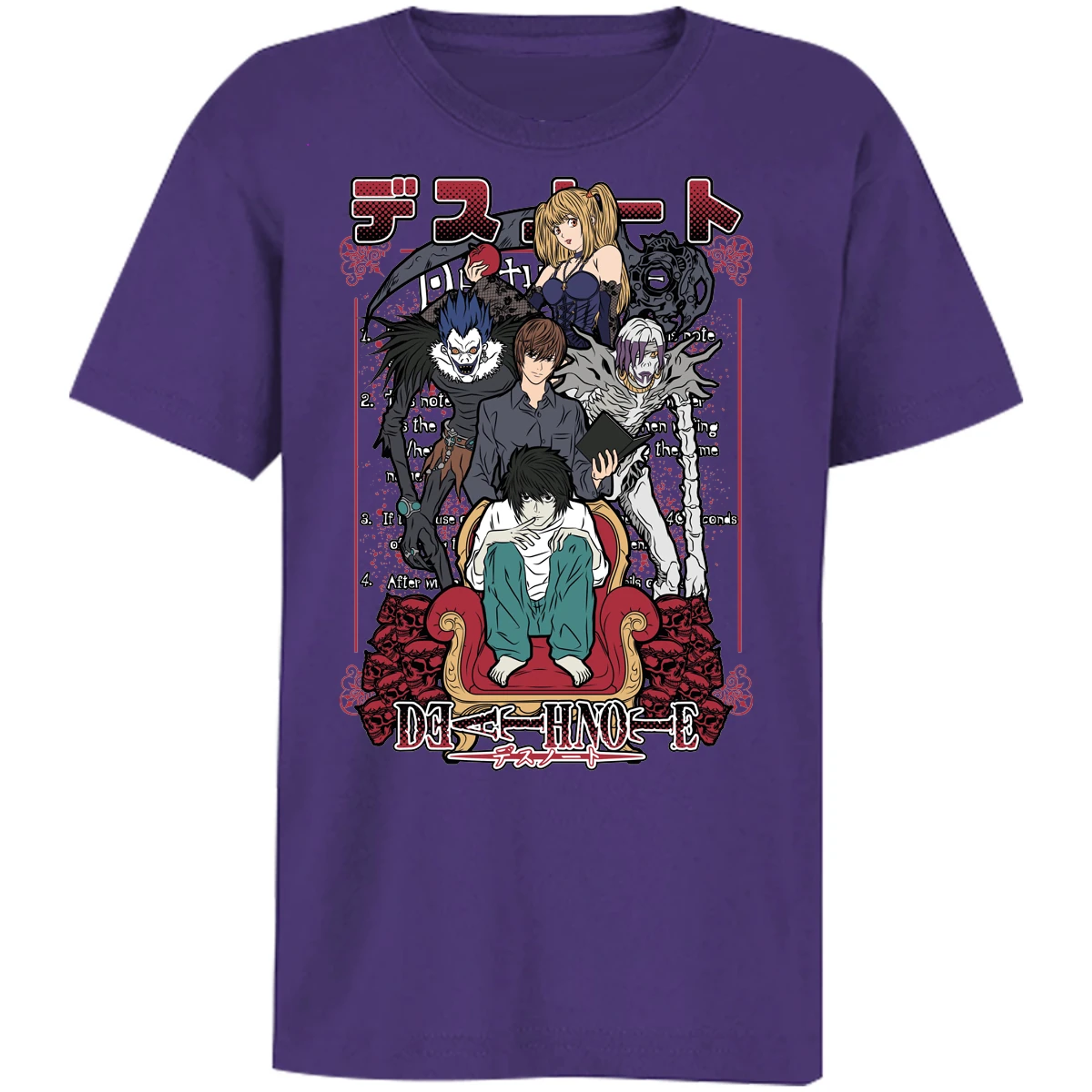 Playera Dragon Ball Death Note Anime para Niño 11