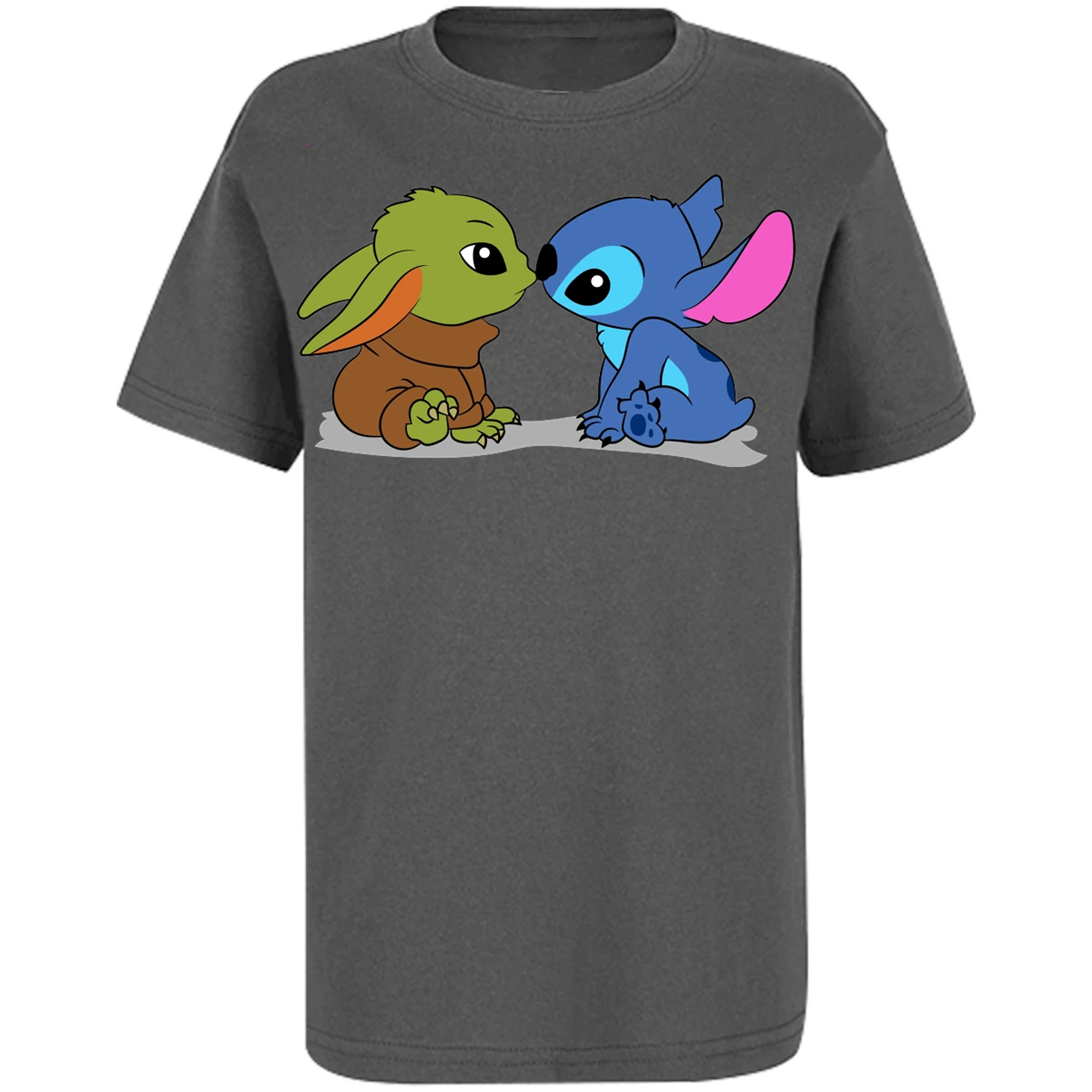 Playera Es De Series Y Peliculas Stitch Y Grogu para Niño 8