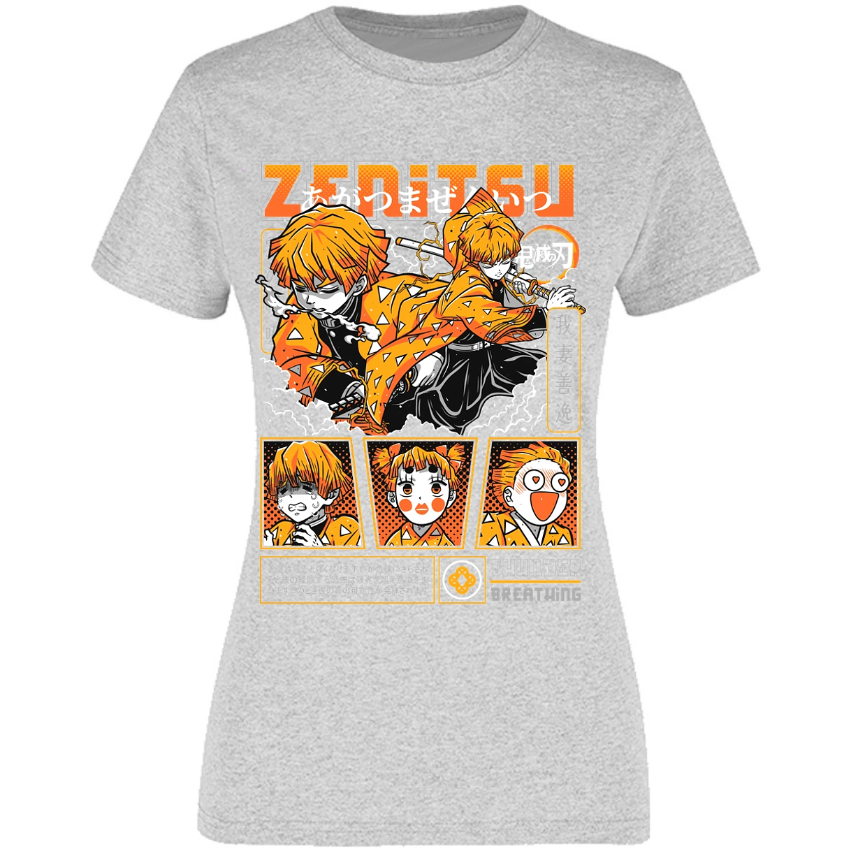 Blusa Demon Slayer Zenitsu Blusa para Mujer 3