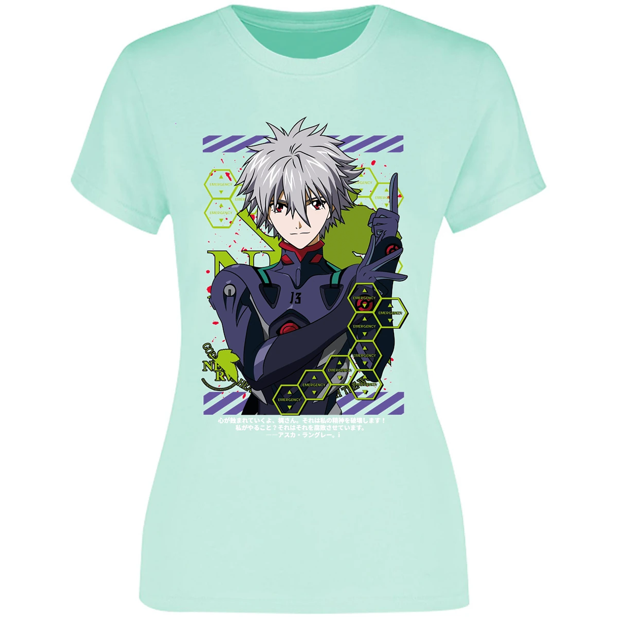 Blusa Evangelion Kagoru Blusa para Mujer 17