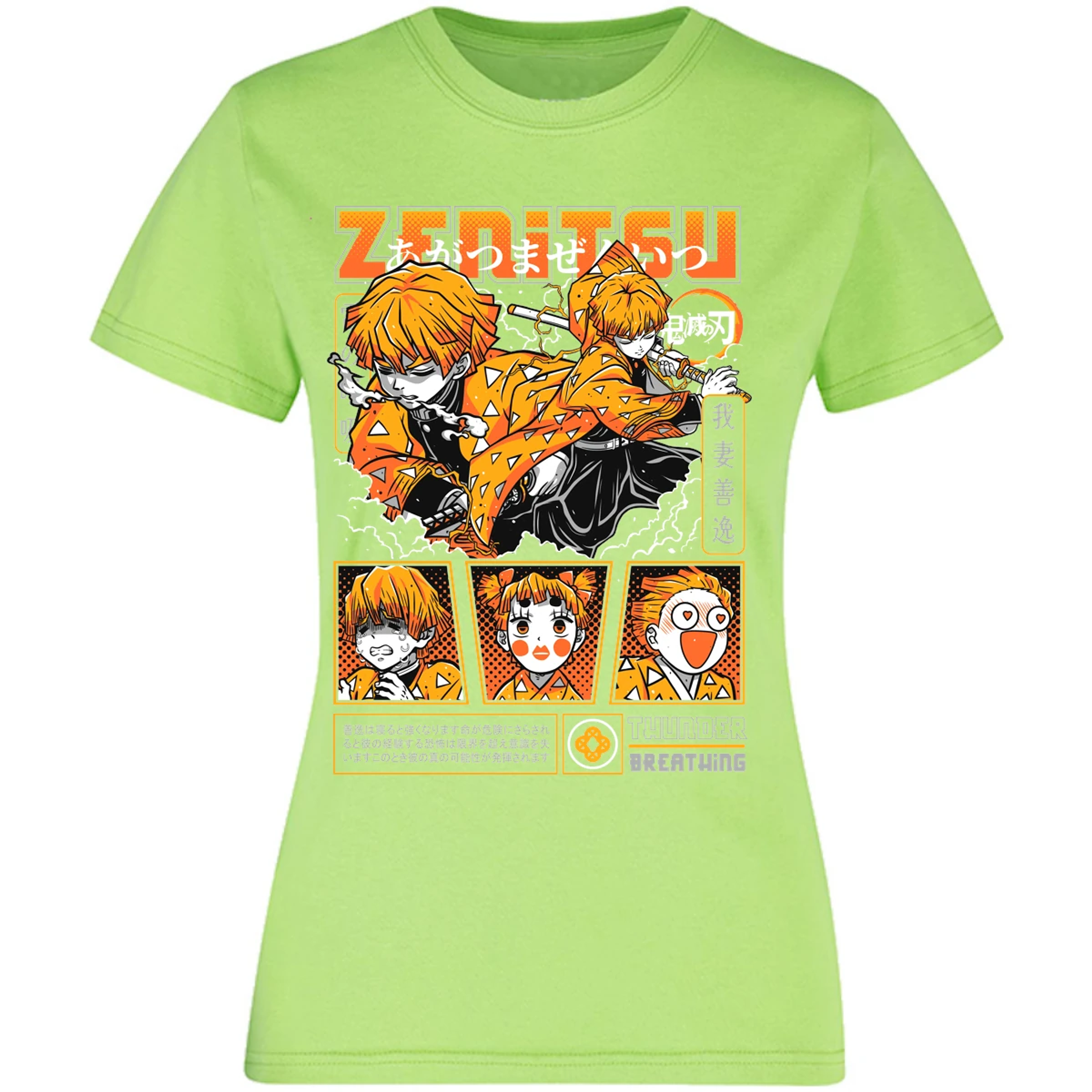 Blusa Demon Slayer Zenitsu Blusa para Mujer 5