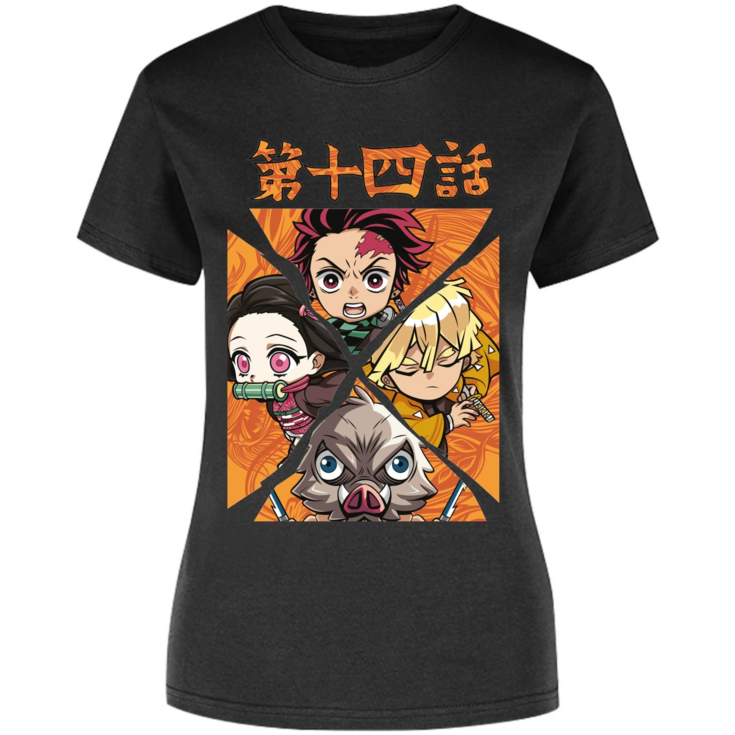 Blusa Demon Slayer Demon Salayer Chibi Blusa para Mujer 1