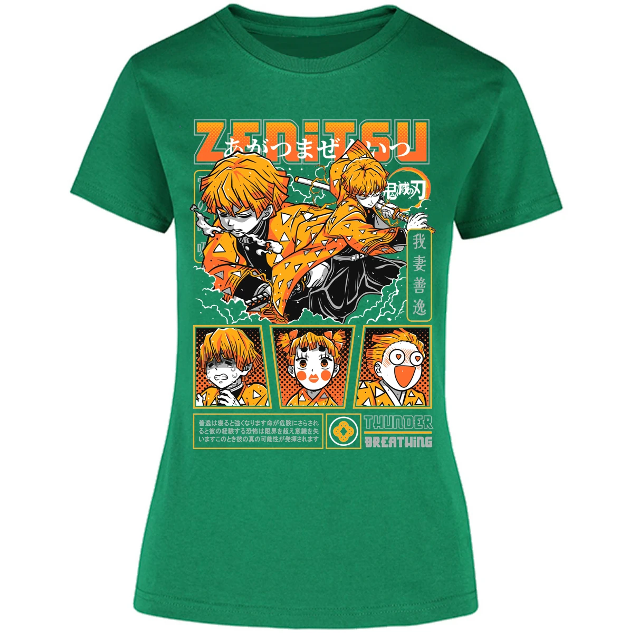 Blusa Demon Slayer Zenitsu Blusa para Mujer 18