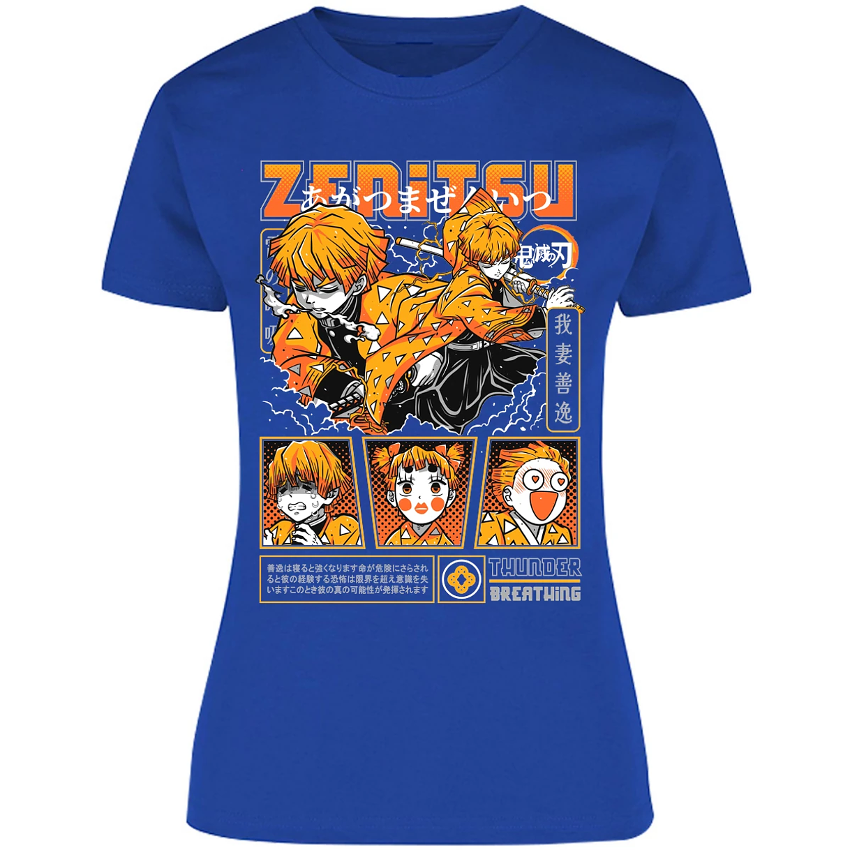 Blusa Demon Slayer Zenitsu Blusa para Mujer 12
