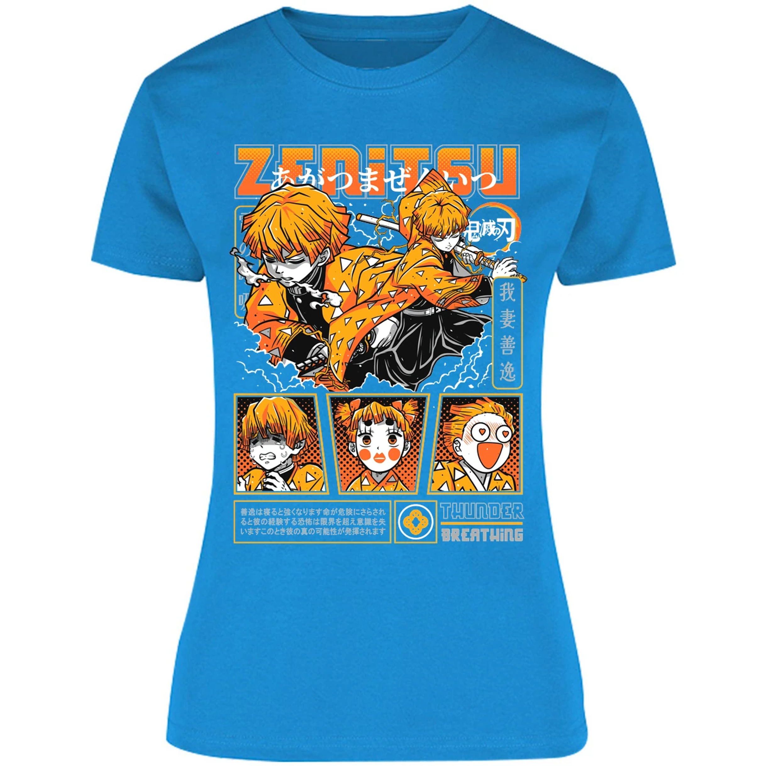 Blusa Demon Slayer Zenitsu Blusa para Mujer 13