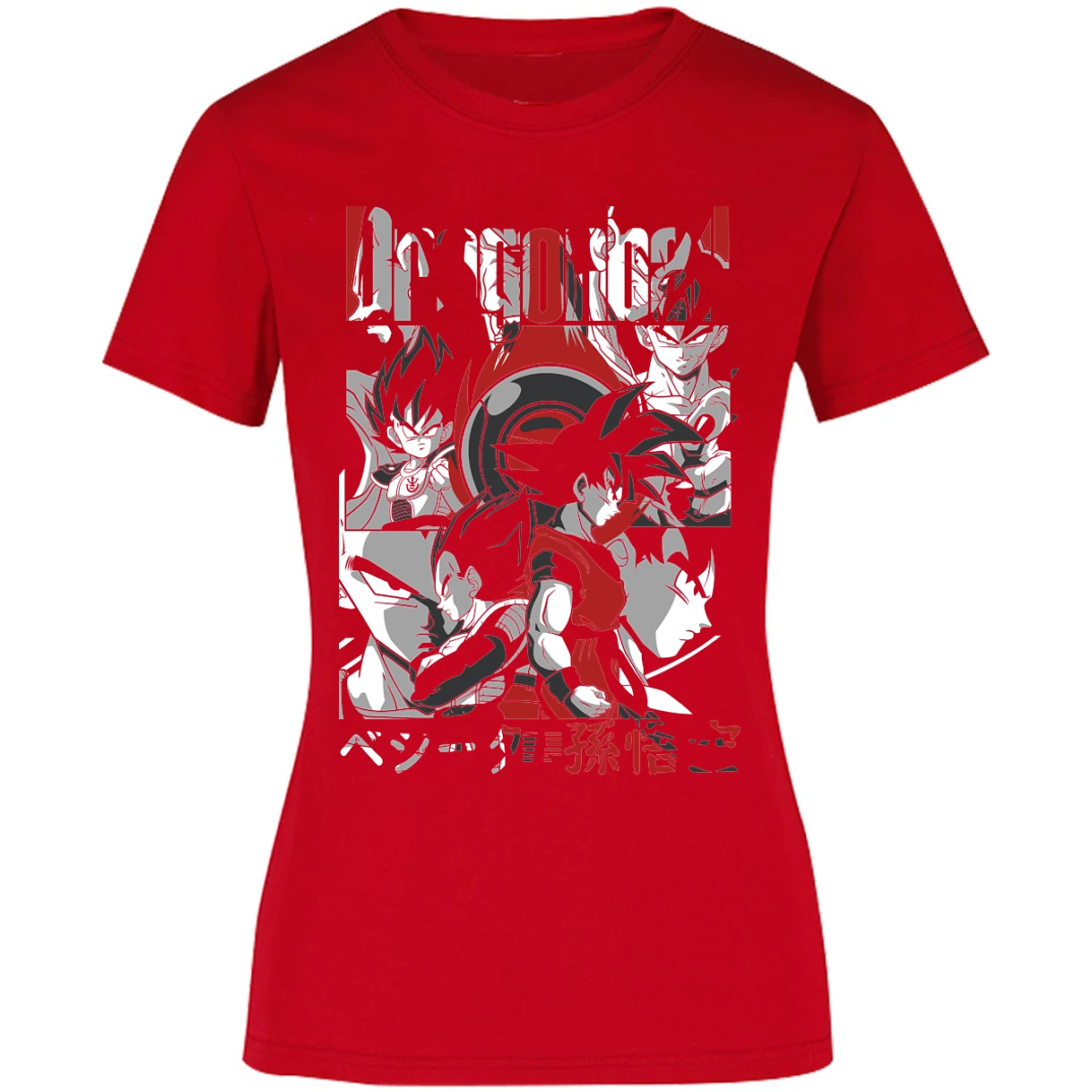 Blusa Dragon Ball Goku Vegeta Blusa para Mujer 6