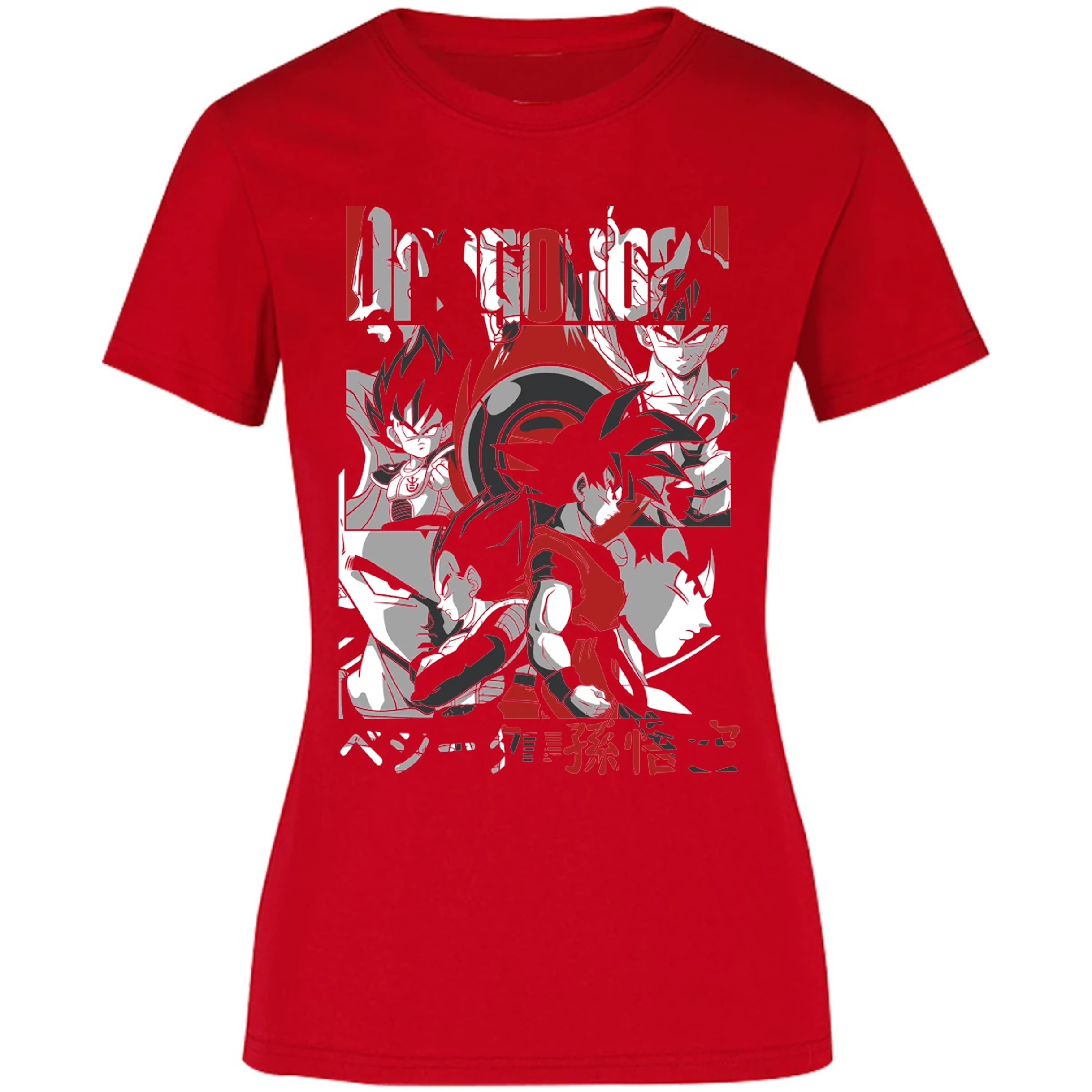 Blusa Dragon Ball Goku Vegeta Blusa para Mujer 6