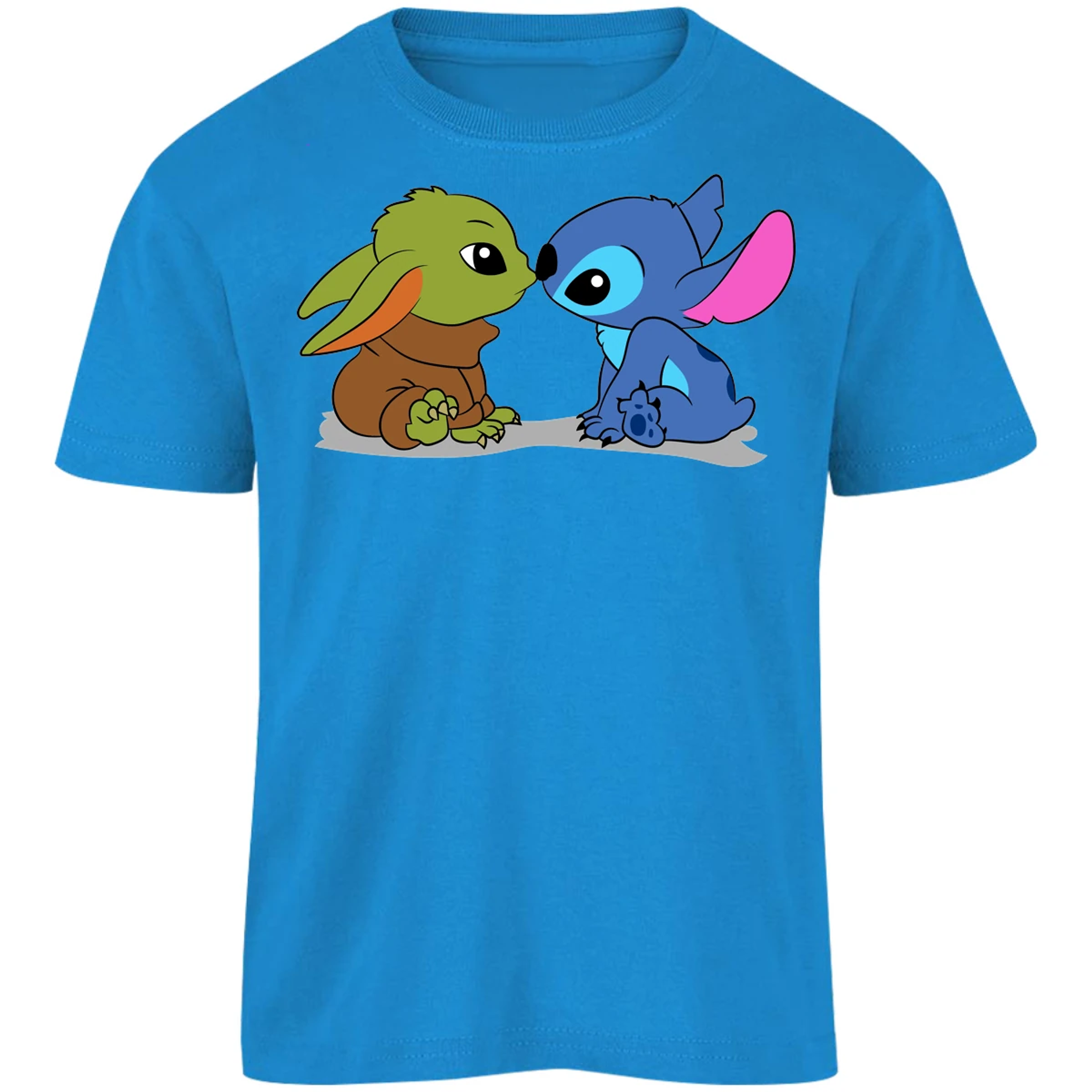 Playera Es De Series Y Peliculas Stitch Y Grogu para Niño 15