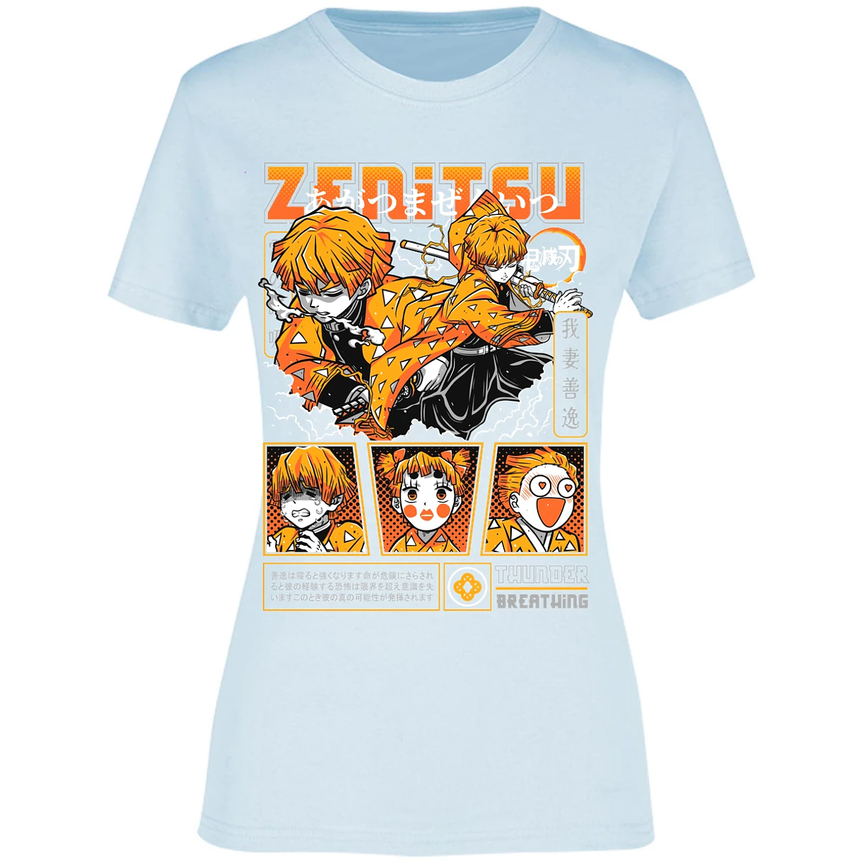 Blusa Demon Slayer Zenitsu Blusa para Mujer 10
