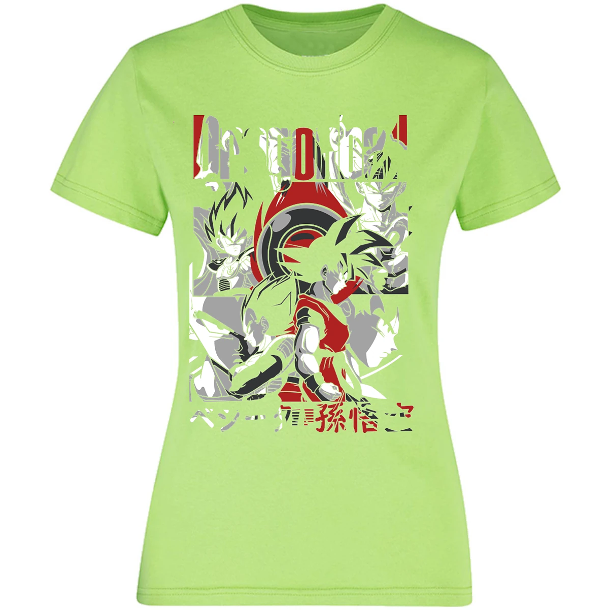 Blusa Dragon Ball Goku Vegeta Blusa para Mujer 2