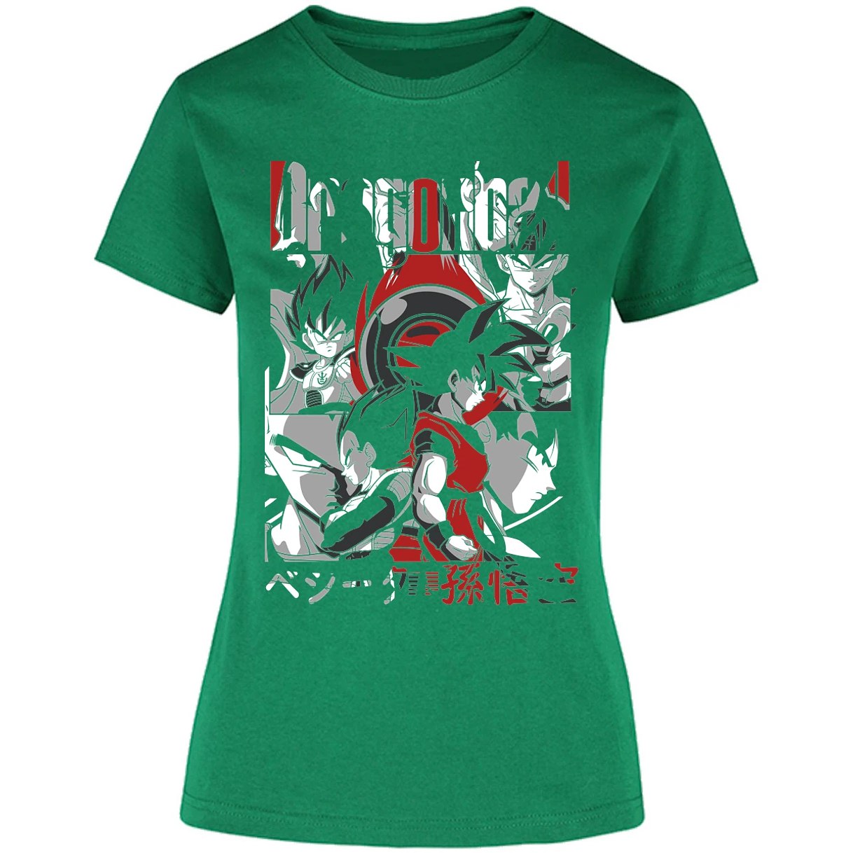 Blusa Dragon Ball Goku Vegeta Blusa para Mujer 14