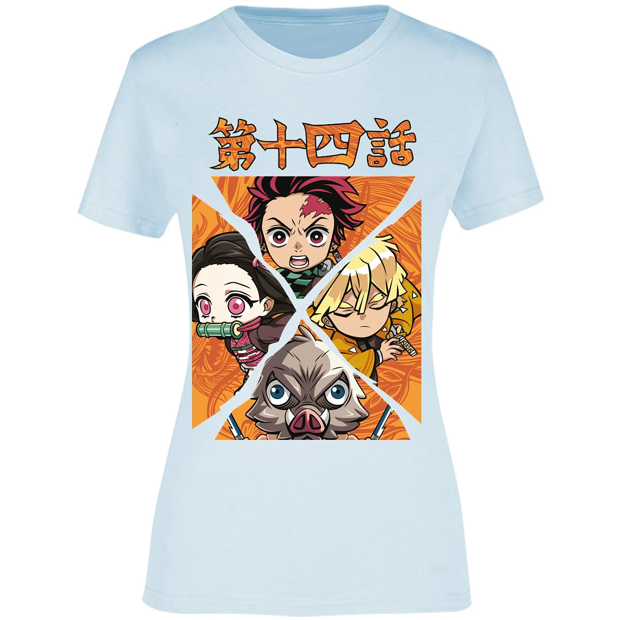 Blusa Demon Slayer Demon Salayer Chibi Blusa para Mujer 17