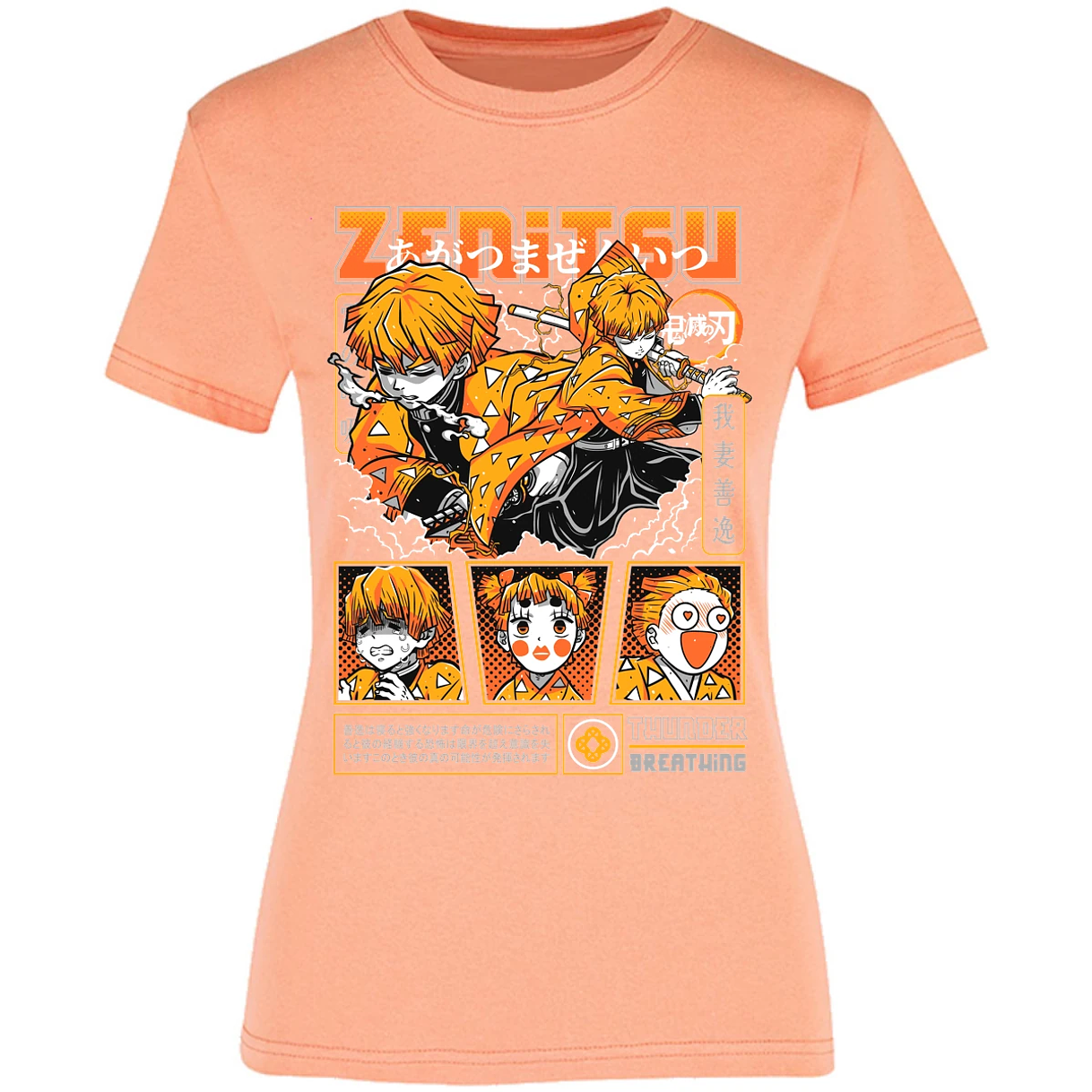 Blusa Demon Slayer Zenitsu Blusa para Mujer 8