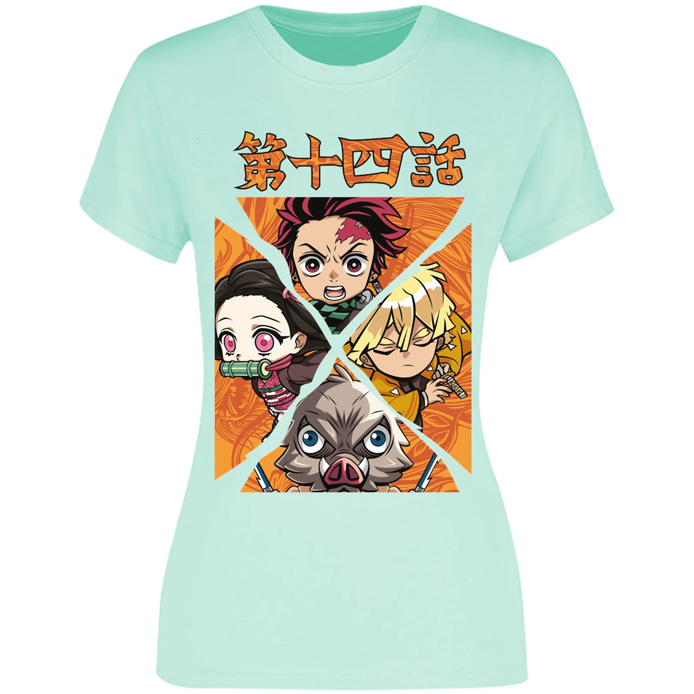 Blusa Demon Slayer Demon Salayer Chibi Blusa para Mujer 13