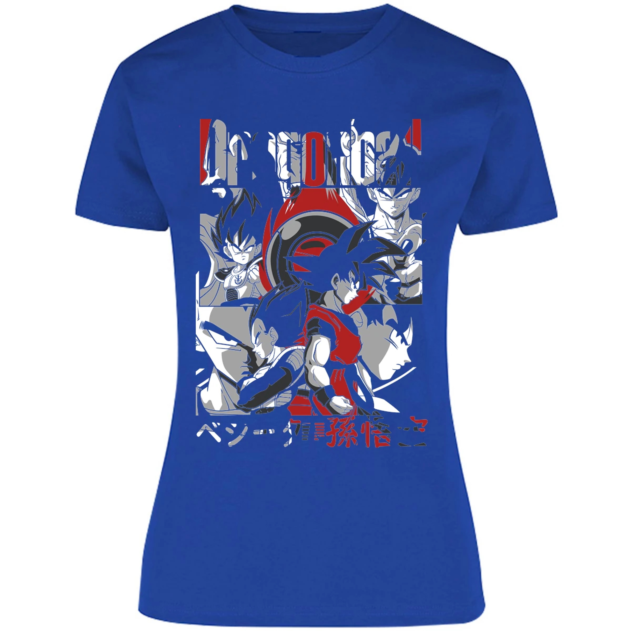 Blusa Dragon Ball Goku Vegeta Blusa para Mujer 7