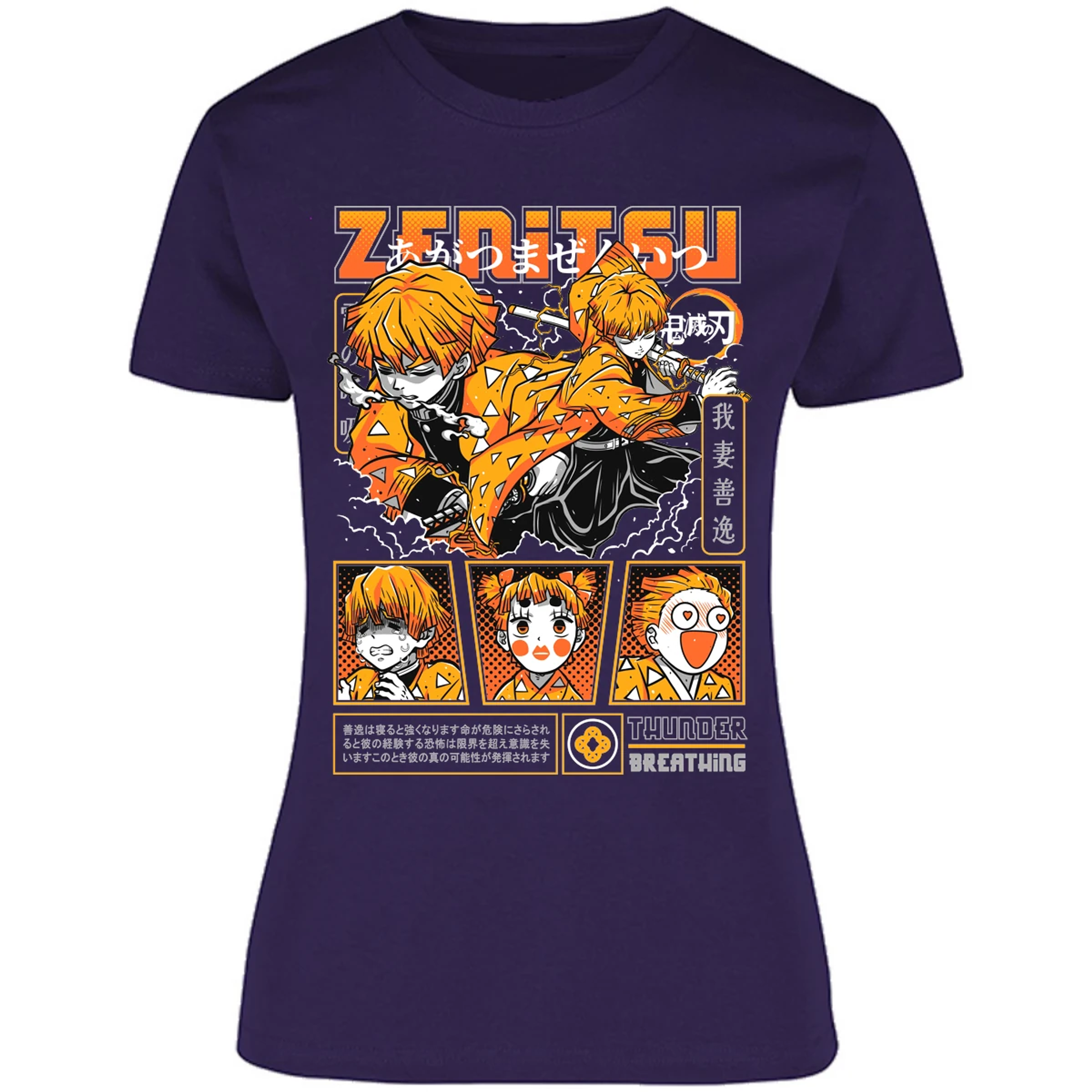 Blusa Demon Slayer Zenitsu Blusa para Mujer 2