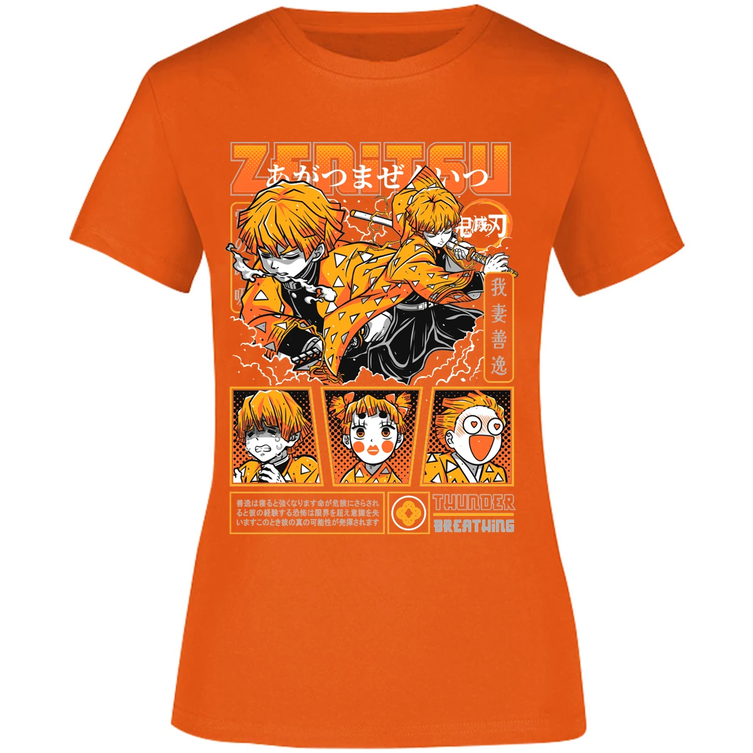 Blusa Demon Slayer Zenitsu Blusa para Mujer 16