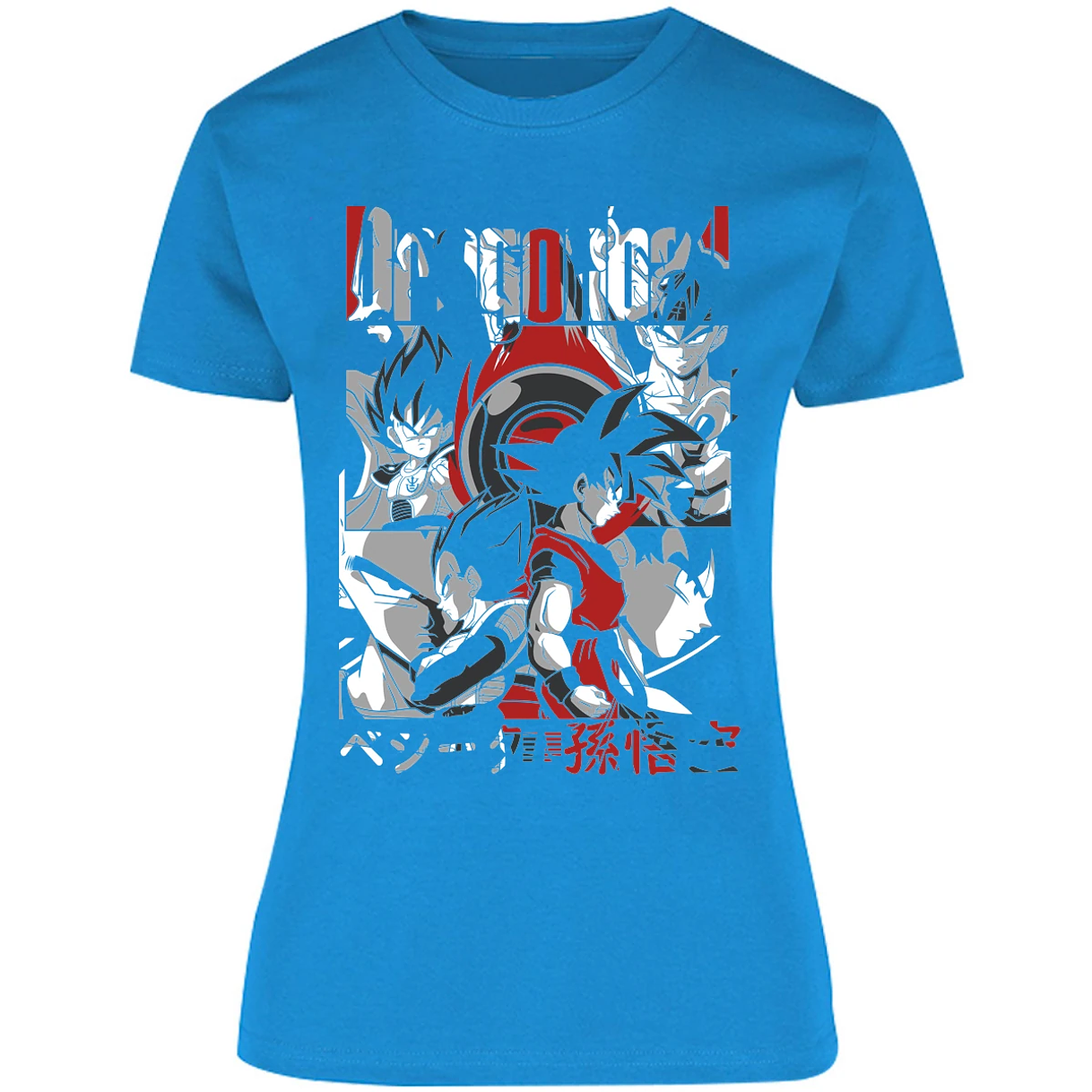 Blusa Dragon Ball Goku Vegeta Blusa para Mujer 1