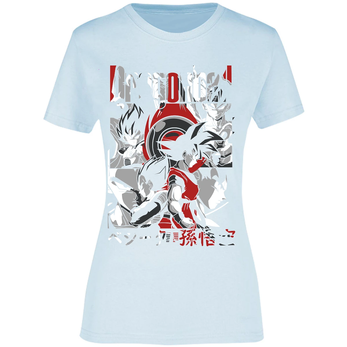 Blusa Dragon Ball Goku Vegeta Blusa para Mujer 15