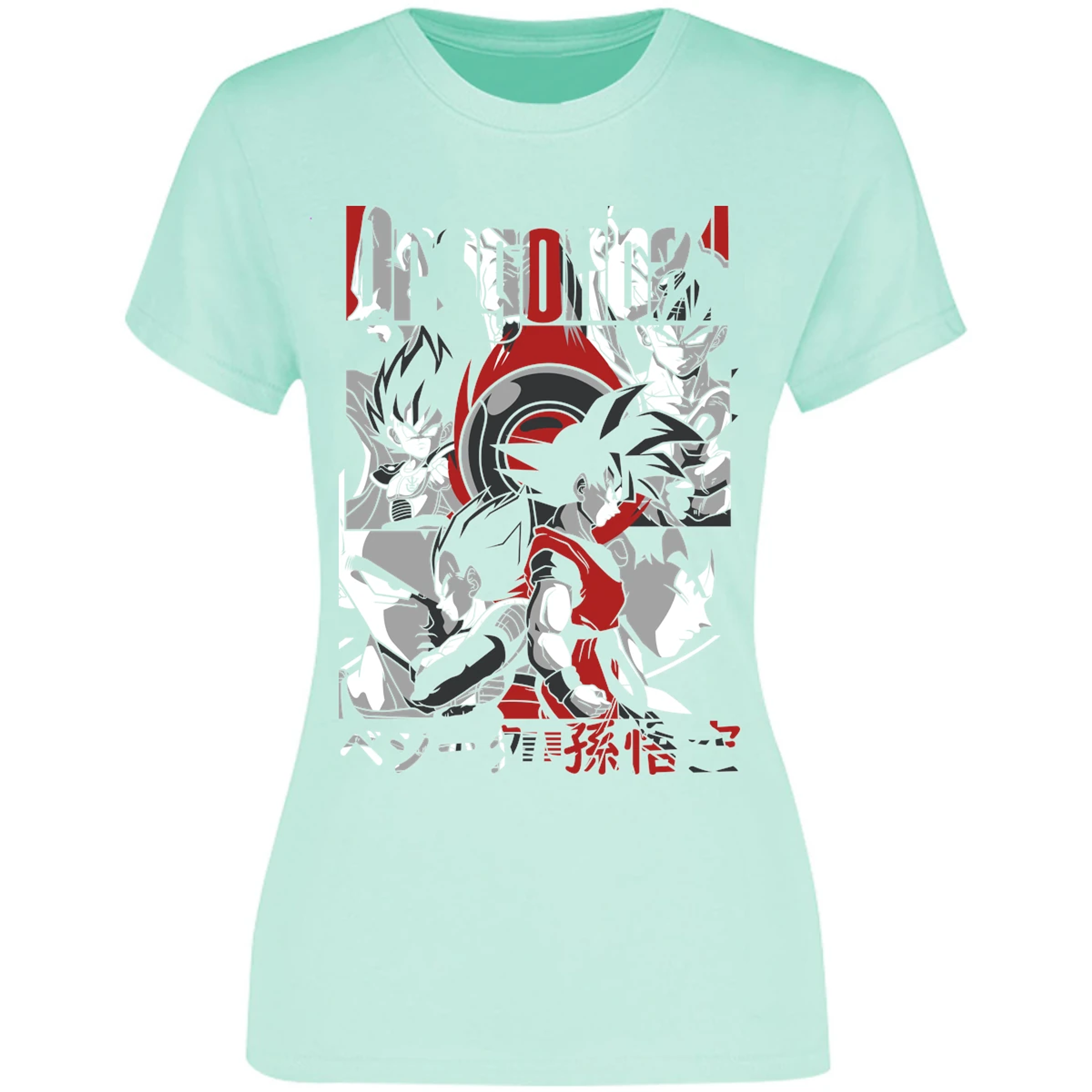 Blusa Dragon Ball Goku Vegeta Blusa para Mujer 11