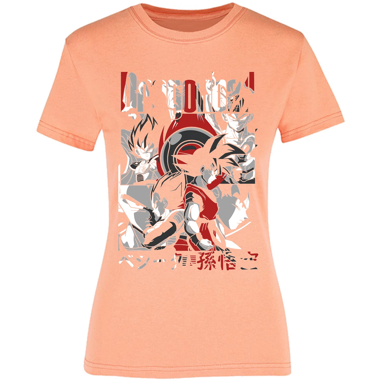 Blusa Dragon Ball Goku Vegeta Blusa para Mujer 4