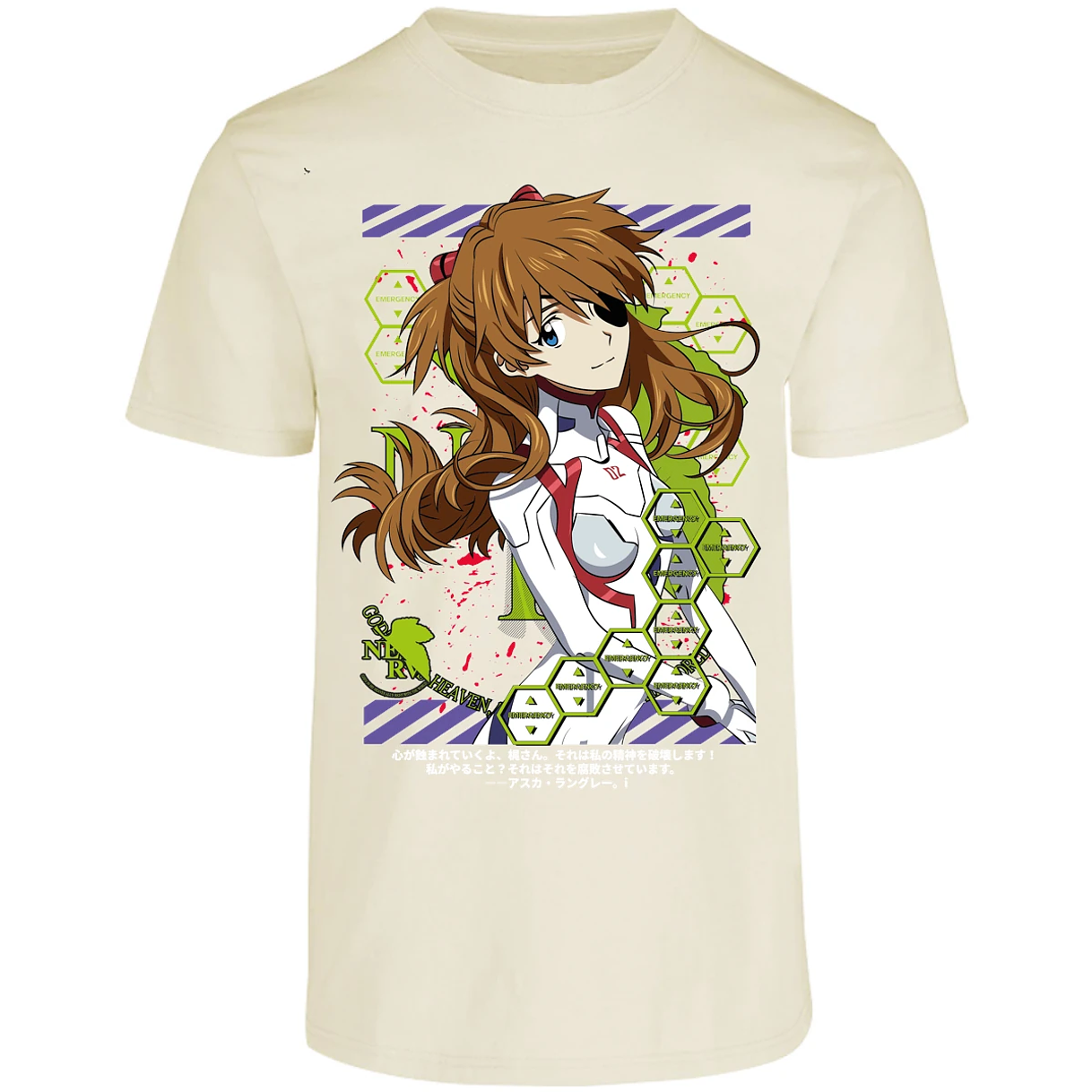 Playera Evangelion Asuka Evangelion para Adulto 15
