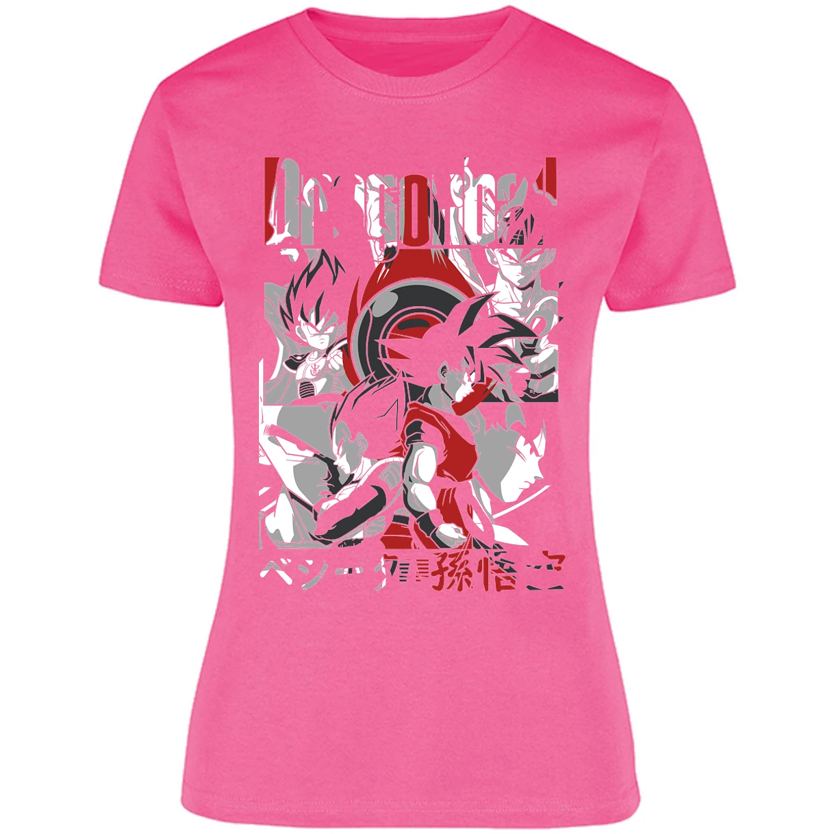 Blusa Dragon Ball Goku Vegeta Blusa para Mujer 12