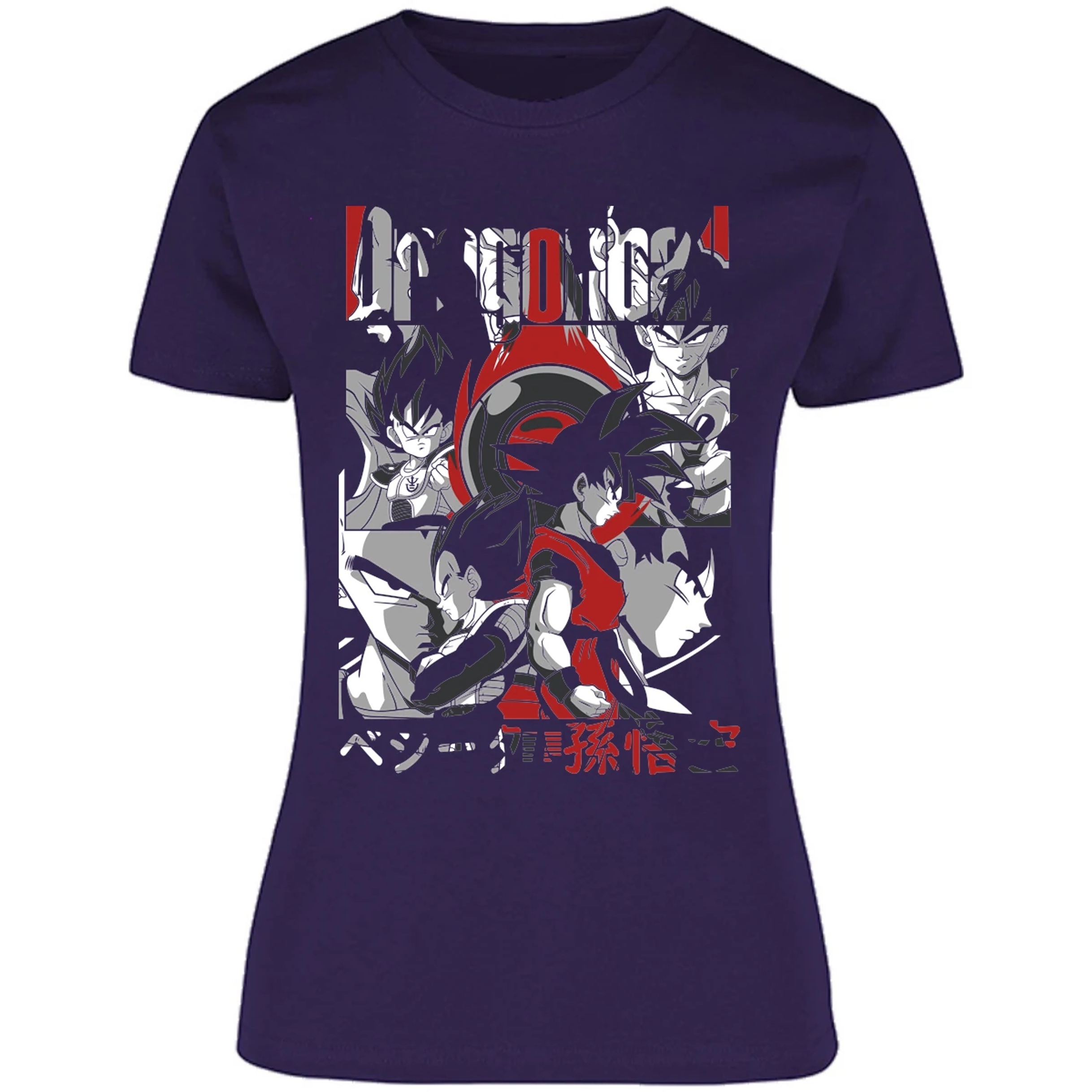 Blusa Dragon Ball Goku Vegeta Blusa para Mujer 9