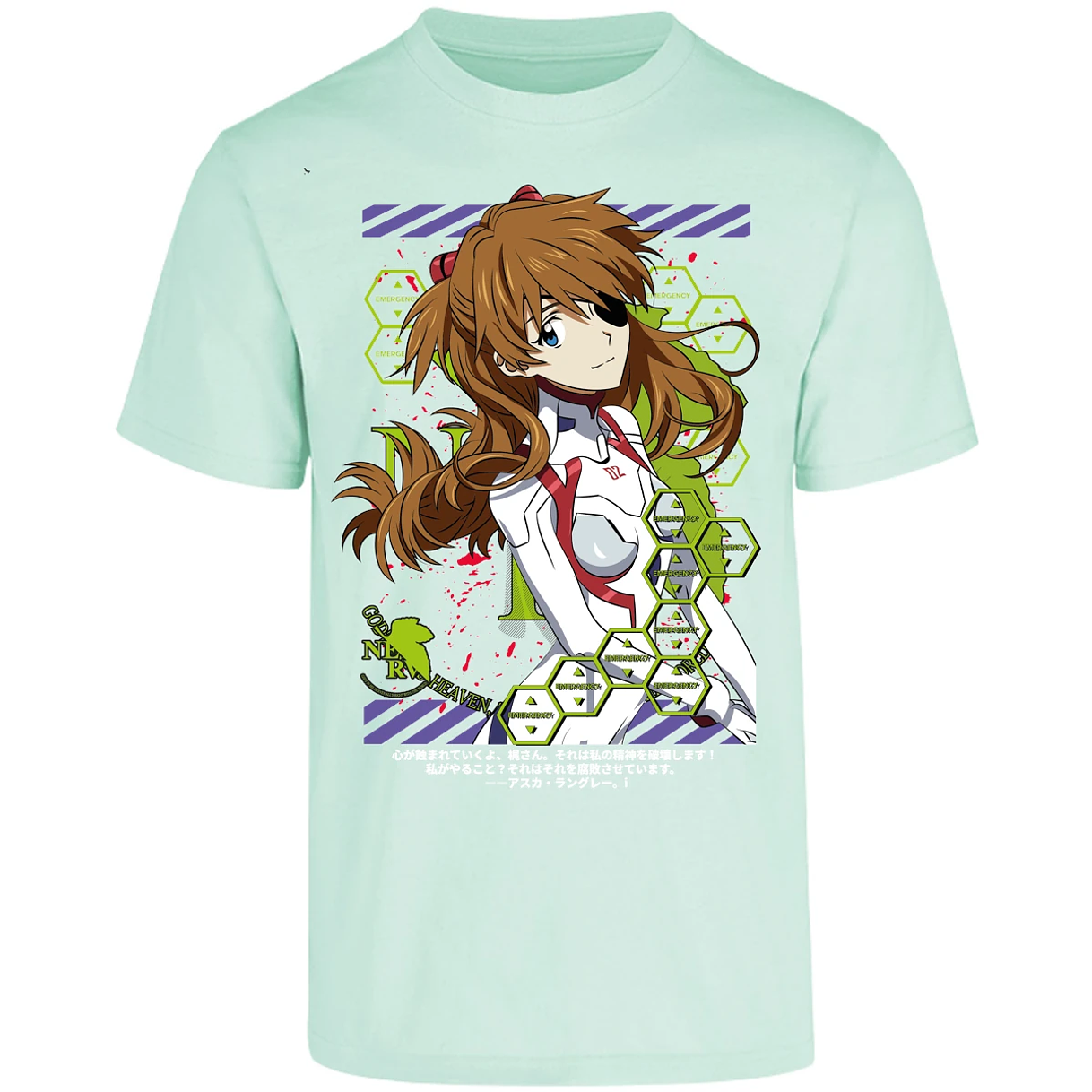 Playera Evangelion Asuka Evangelion para Adulto 19