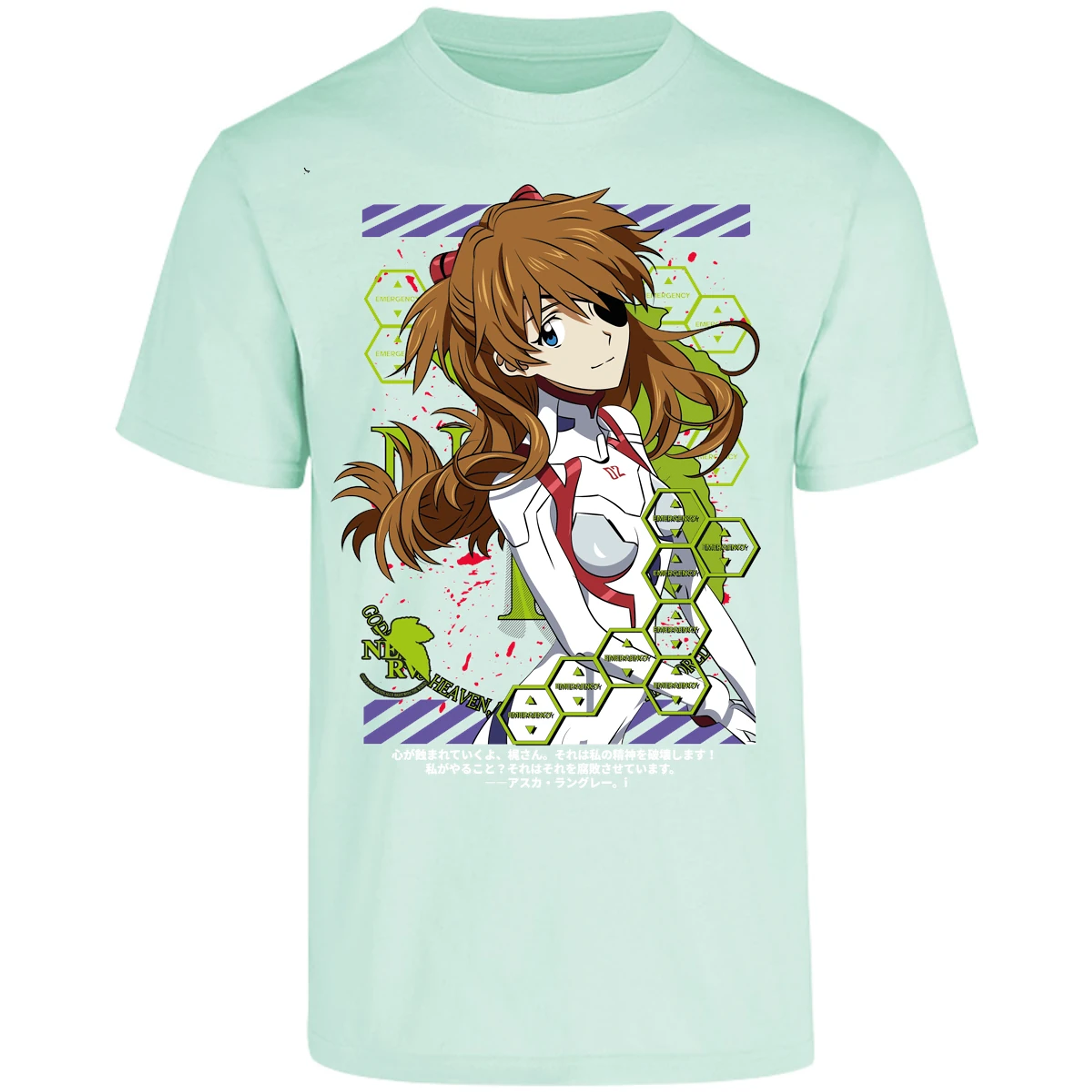 Playera Evangelion Asuka Evangelion para Adulto 19