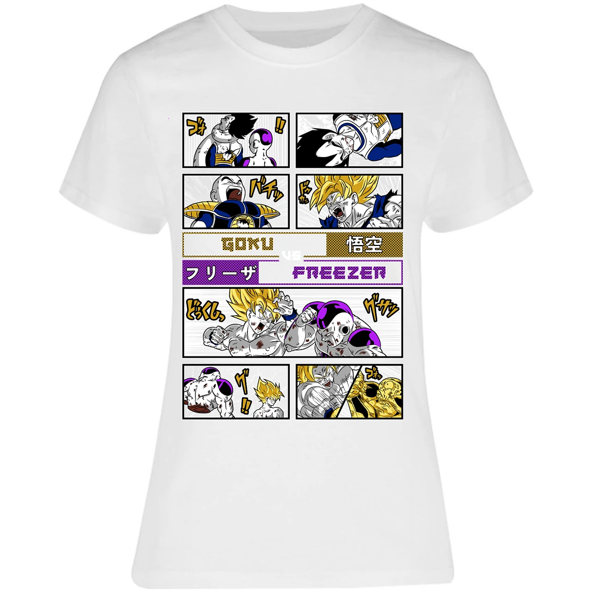 Blusa Dragon Ball Goku Vs Freezer Blusa para Mujer 14