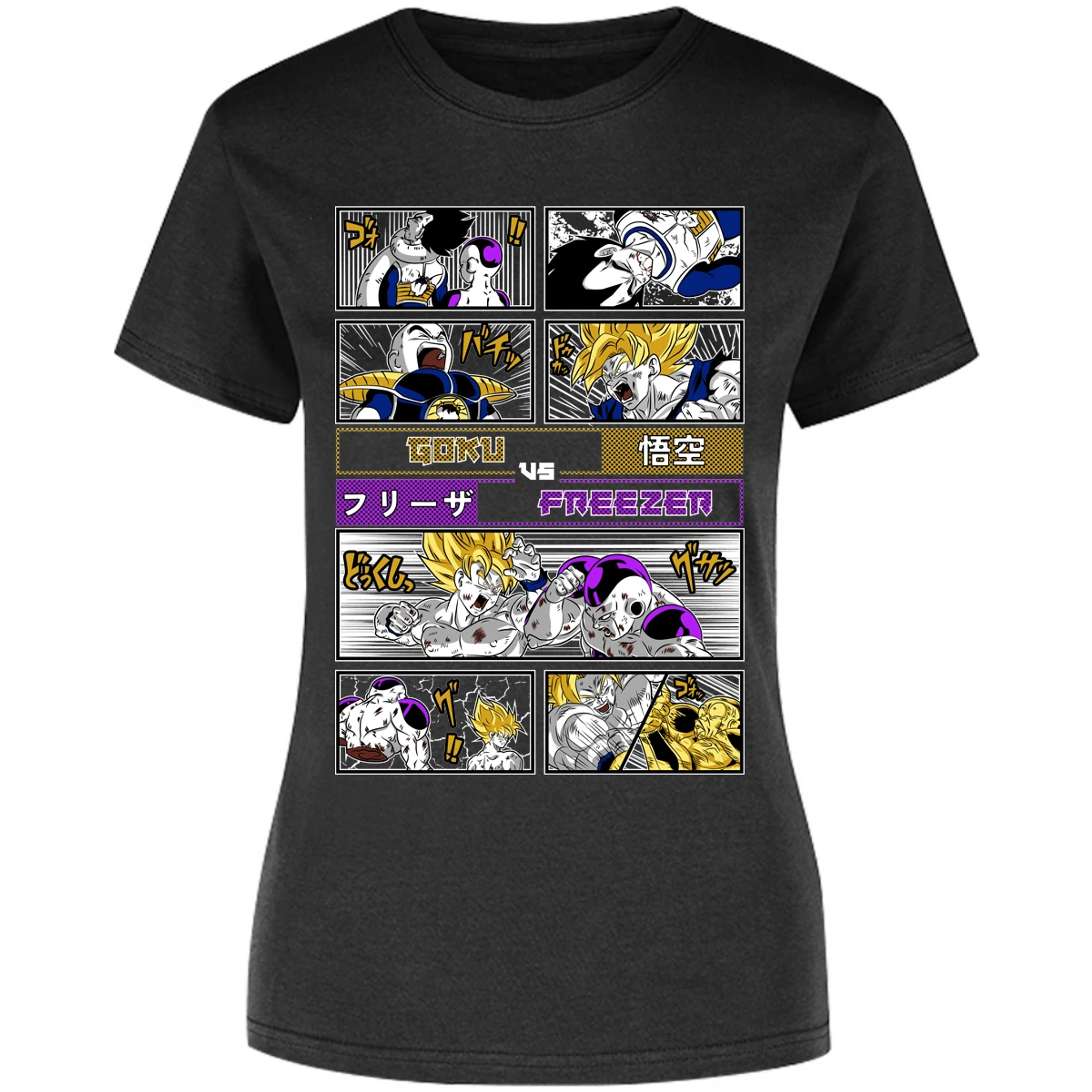 Blusa Dragon Ball Goku Vs Freezer Blusa para Mujer 15