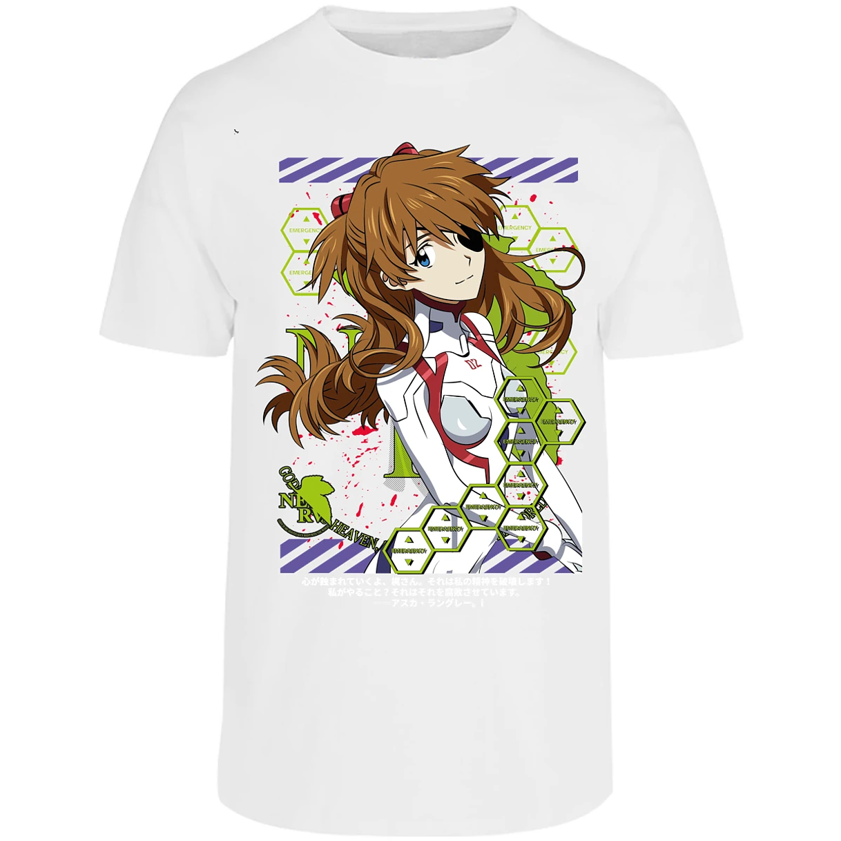 Playera Evangelion Asuka Evangelion para Adulto 21