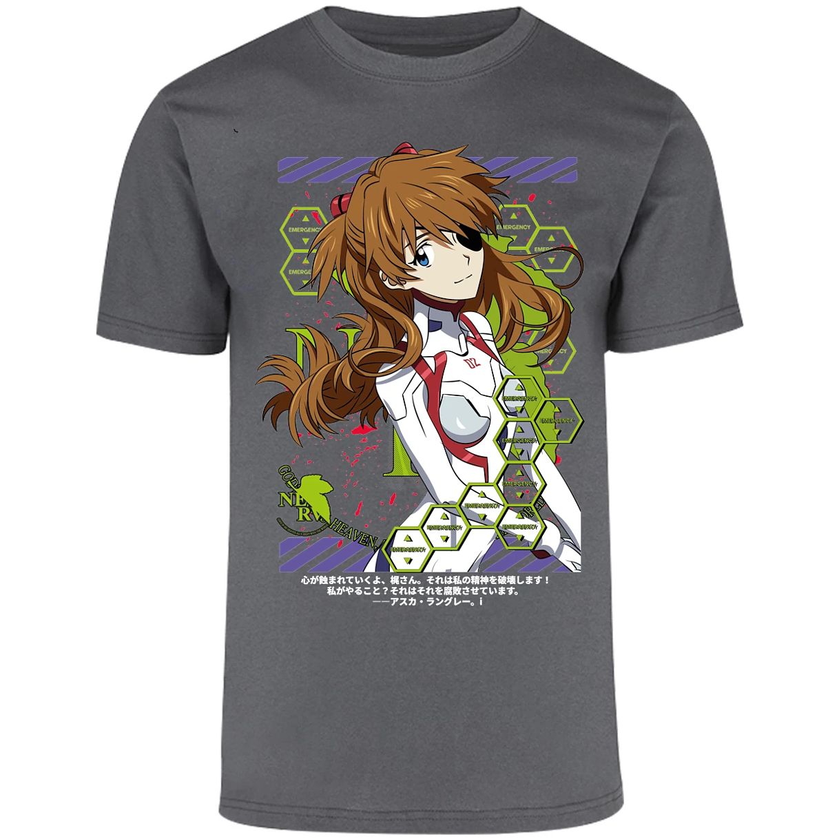 Playera Evangelion Asuka Evangelion para Adulto 26