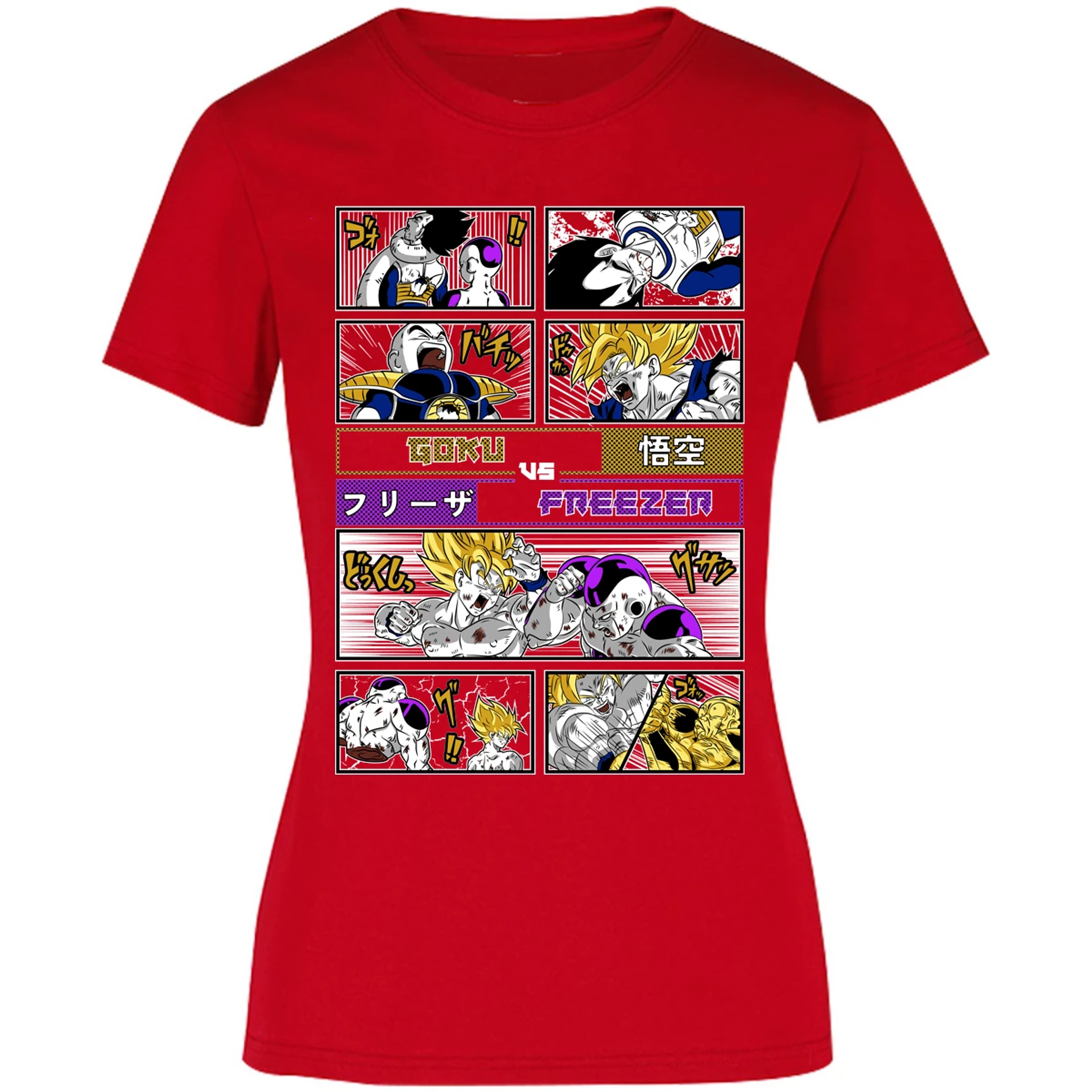 Blusa Dragon Ball Goku Vs Freezer Blusa para Mujer 1