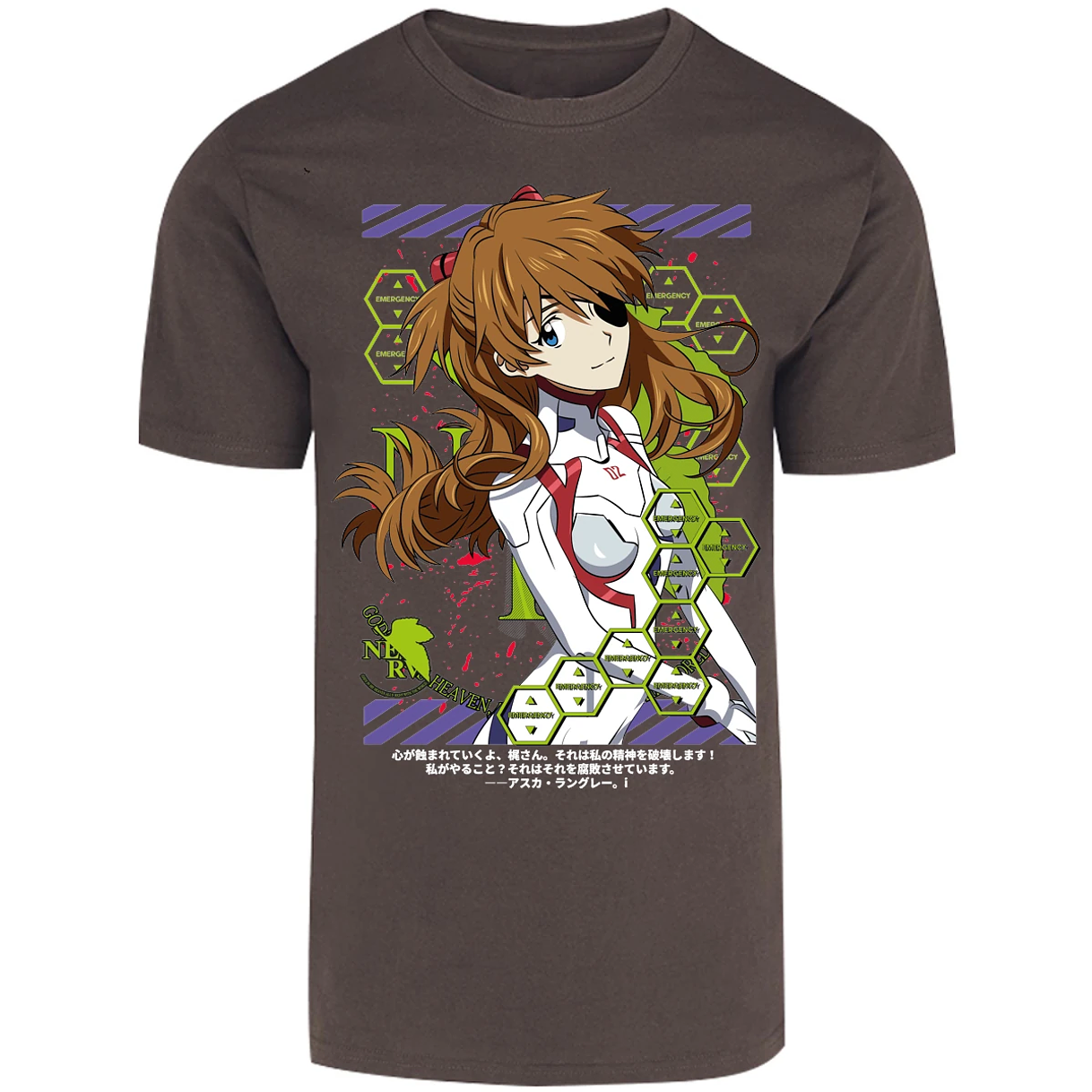 Playera Evangelion Asuka Evangelion para Adulto 3