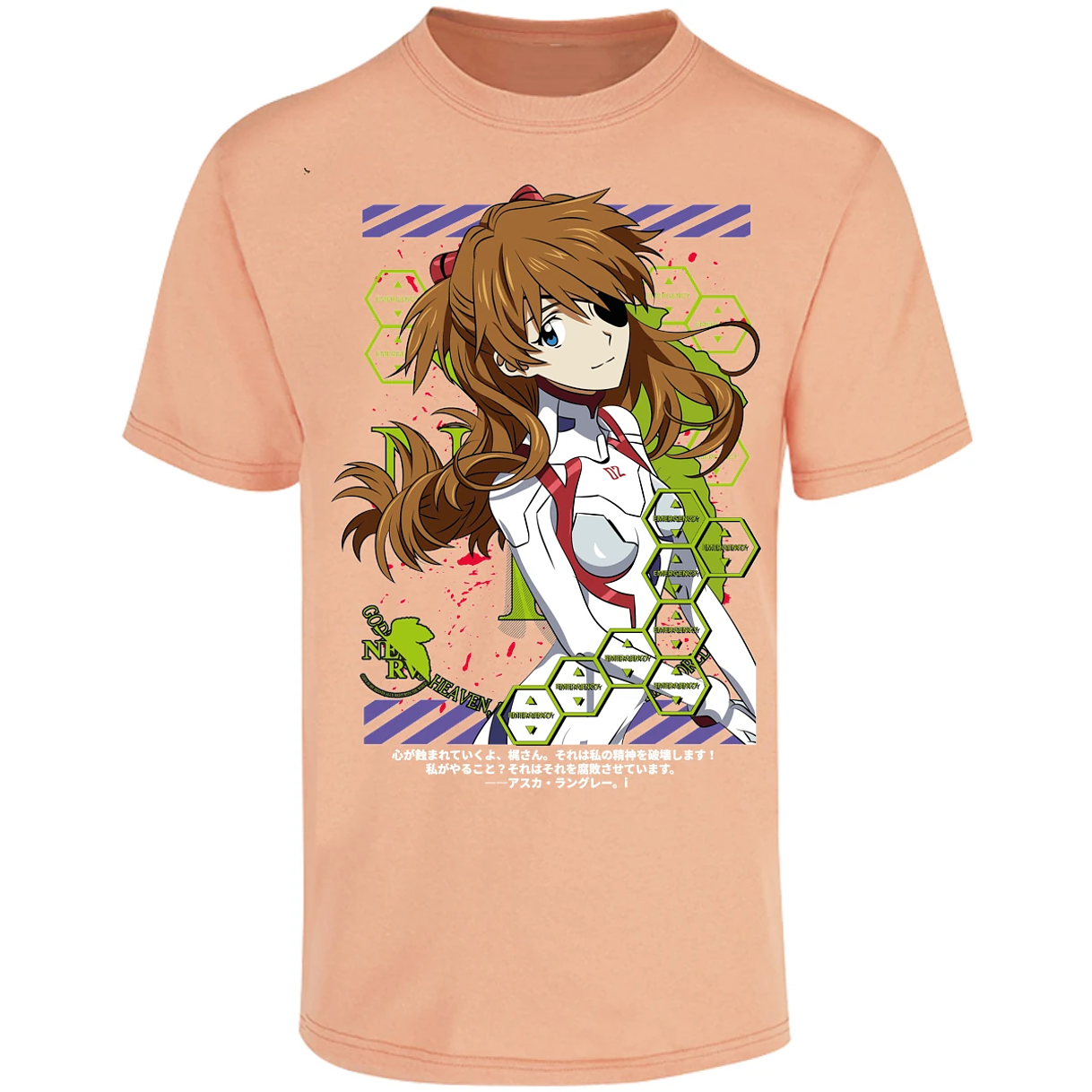 Playera Evangelion Asuka Evangelion para Adulto 43