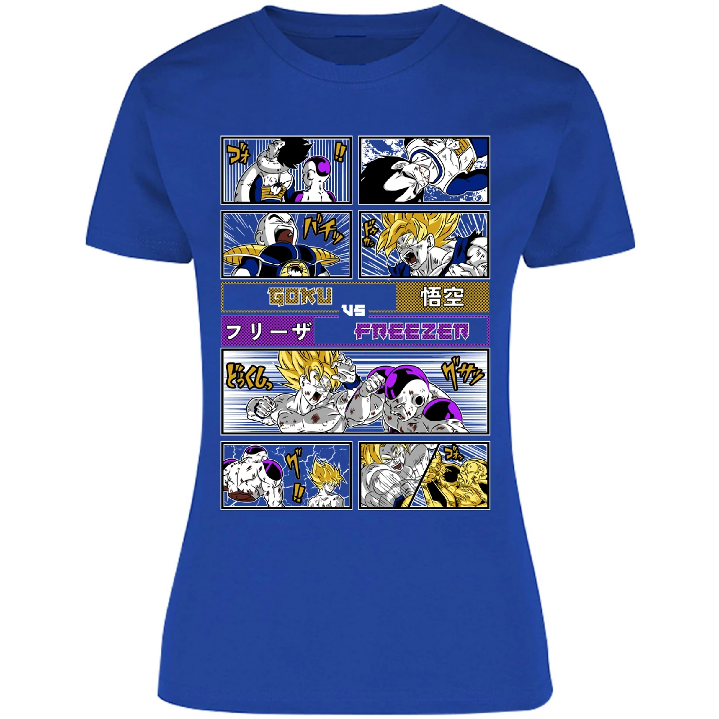 Blusa Dragon Ball Goku Vs Freezer Blusa para Mujer 16