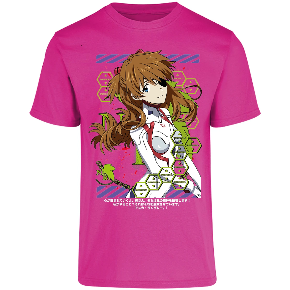 Playera Evangelion Asuka Evangelion para Adulto 45