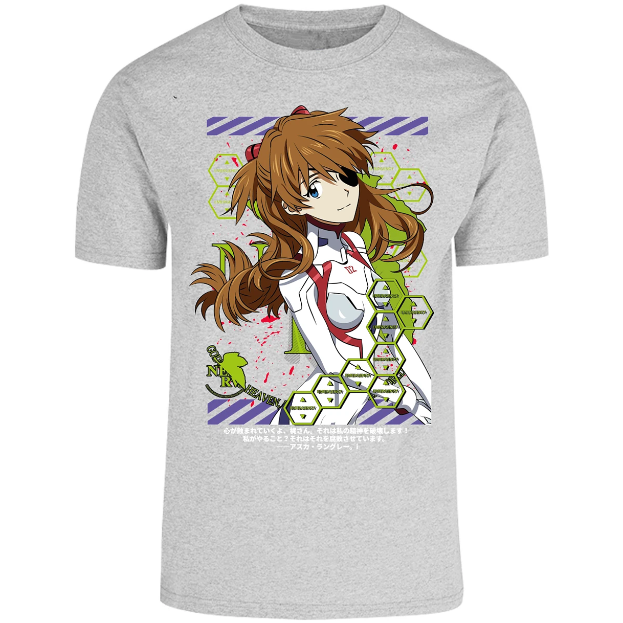 Playera Evangelion Asuka Evangelion para Adulto 38